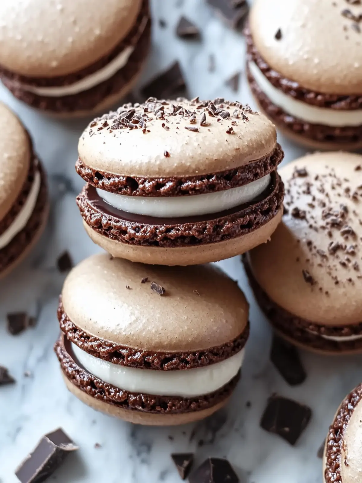 Delicious French Chocolate Macarons for Home Baking Bliss 3 French Chocolate Macarons