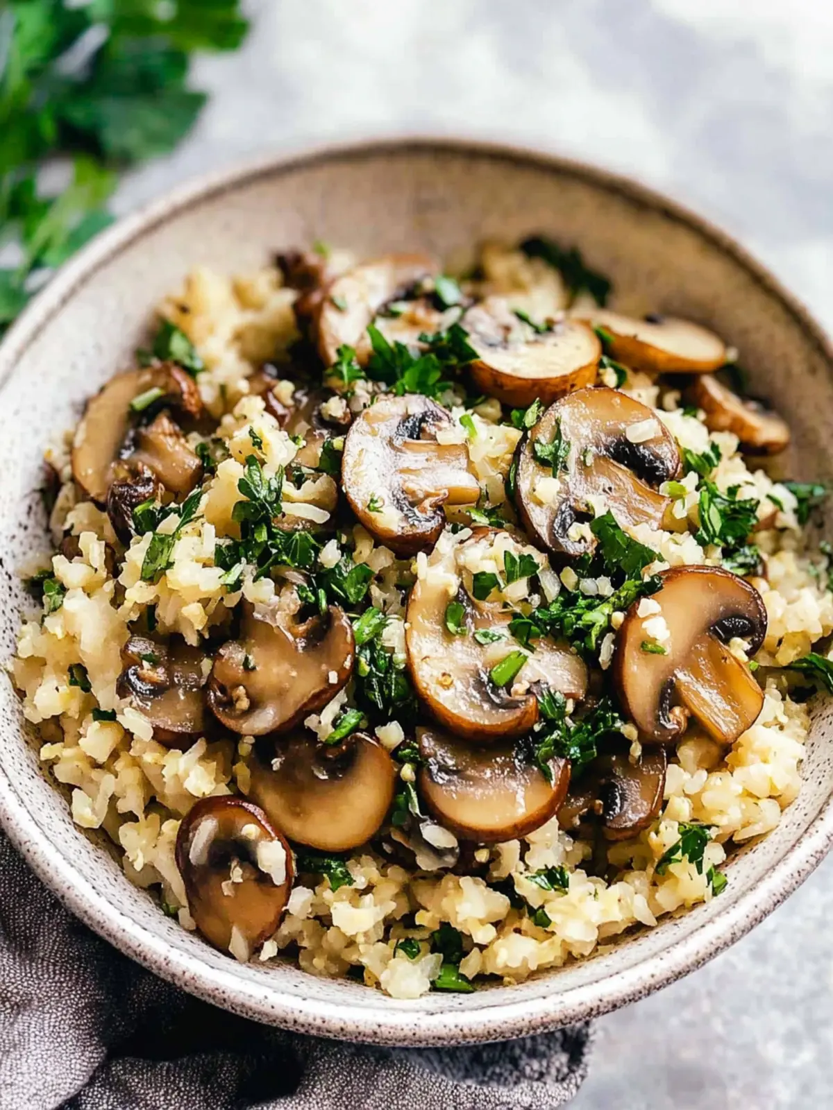 Savory Cauliflower Mushroom Rice for a Perfect Dinner Twist 3 Cauliflower Mushroom Rice