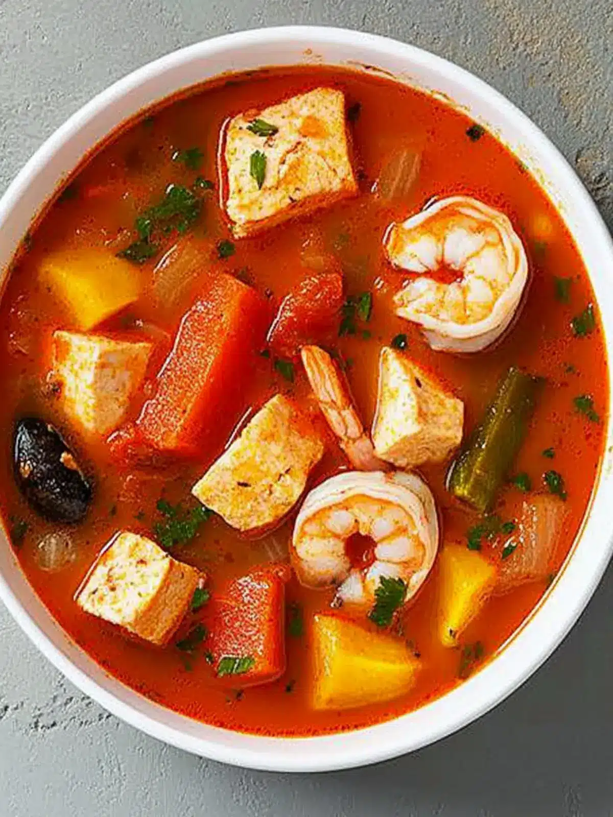 Hearty Seafood Soup with Salmon and Shrimp Magic 3 Seafood Soup