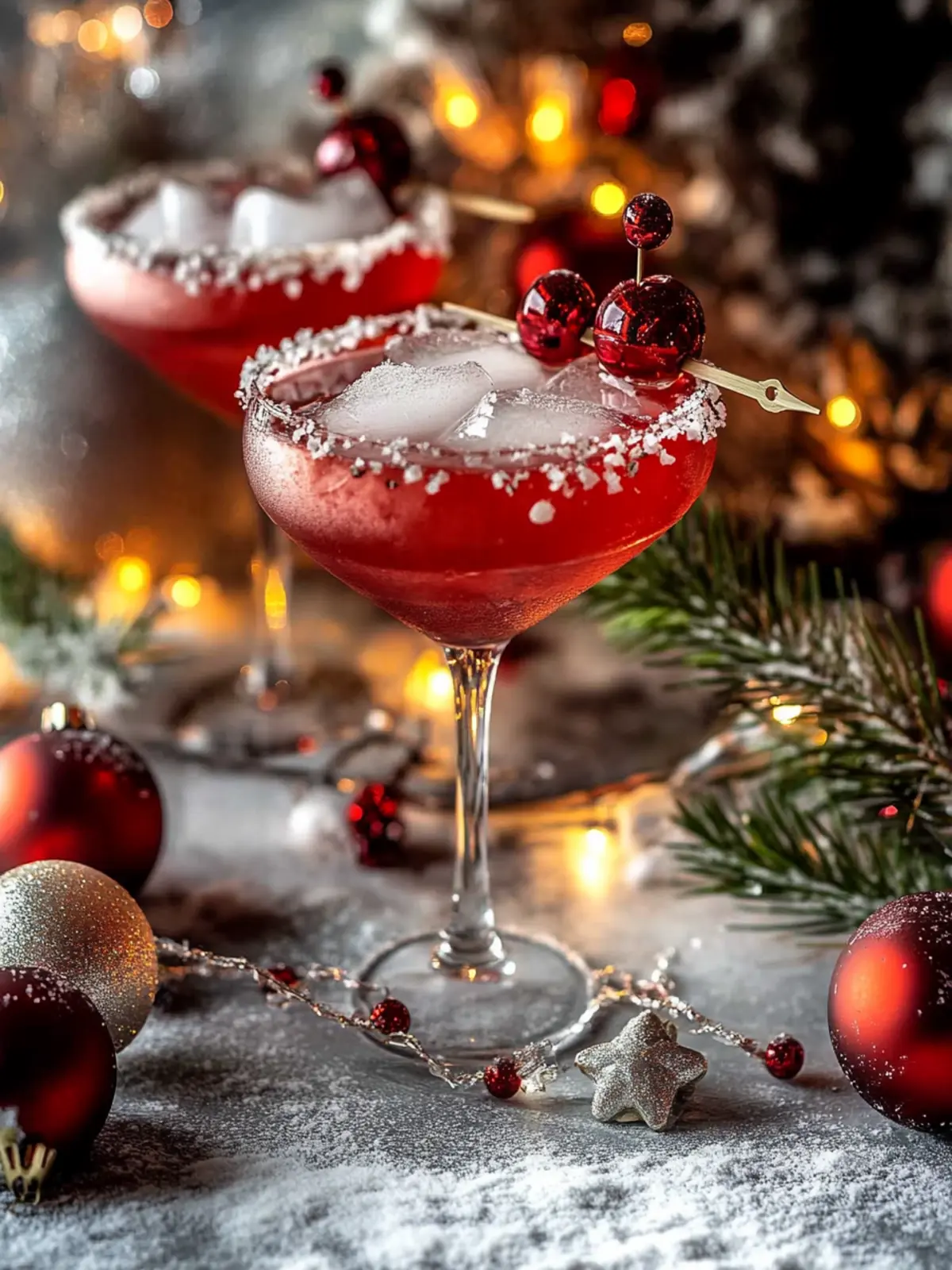 Sparkling Mistletoe Cosmo: A Festive Cocktail Delight 2 Sparkling Mistletoe Cosmo