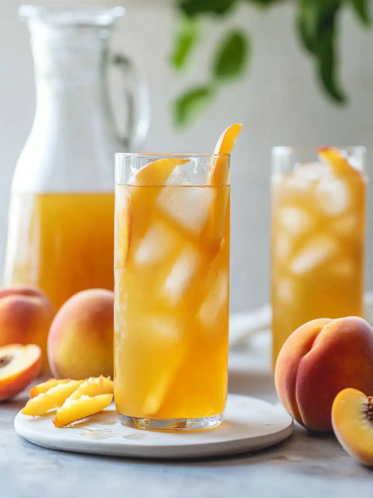 Revitalize Your Day with Iced Peach Green Tea Lemonade 4 Iced Peach Green Tea Lemonade