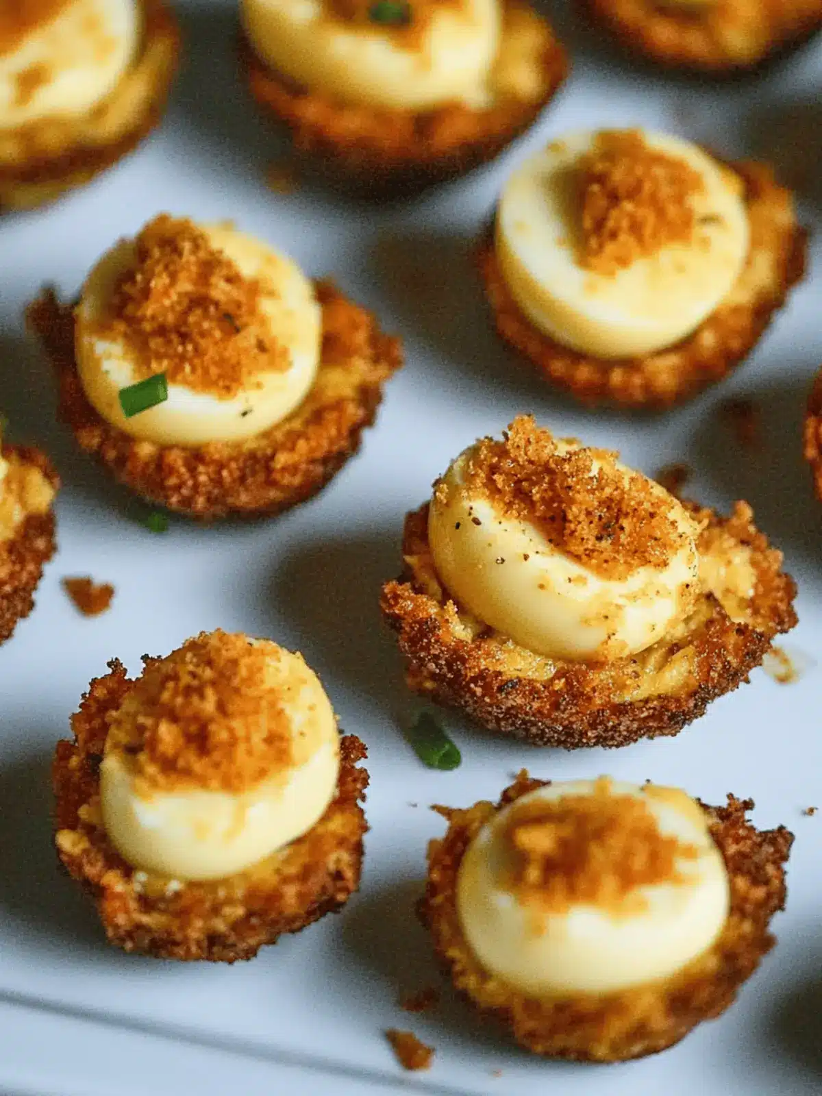 Cajun Style Fried Deviled Eggs with a Spicy Crunch Factor 3 Cajun Style Fried Deviled Eggs