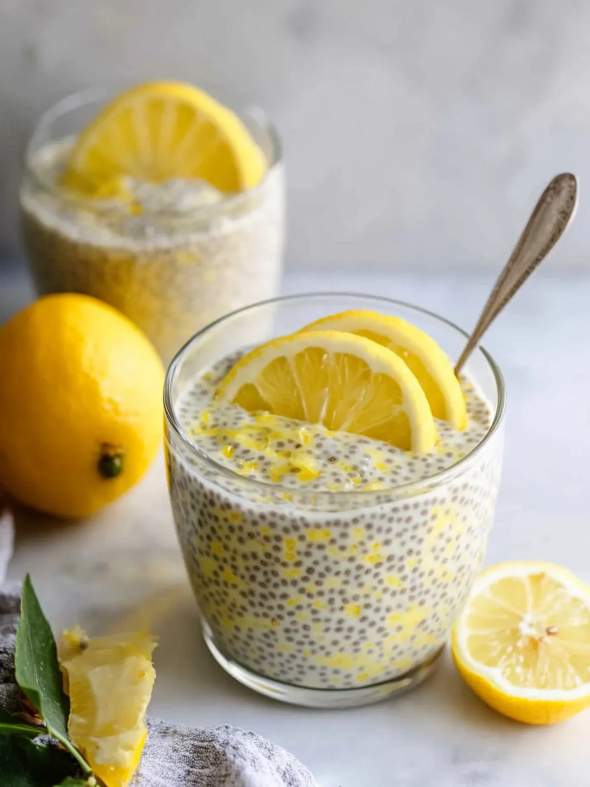 Delicious Lemon Chia Pudding with Creamy Coconut Bliss 2 Lemon Chia Pudding
