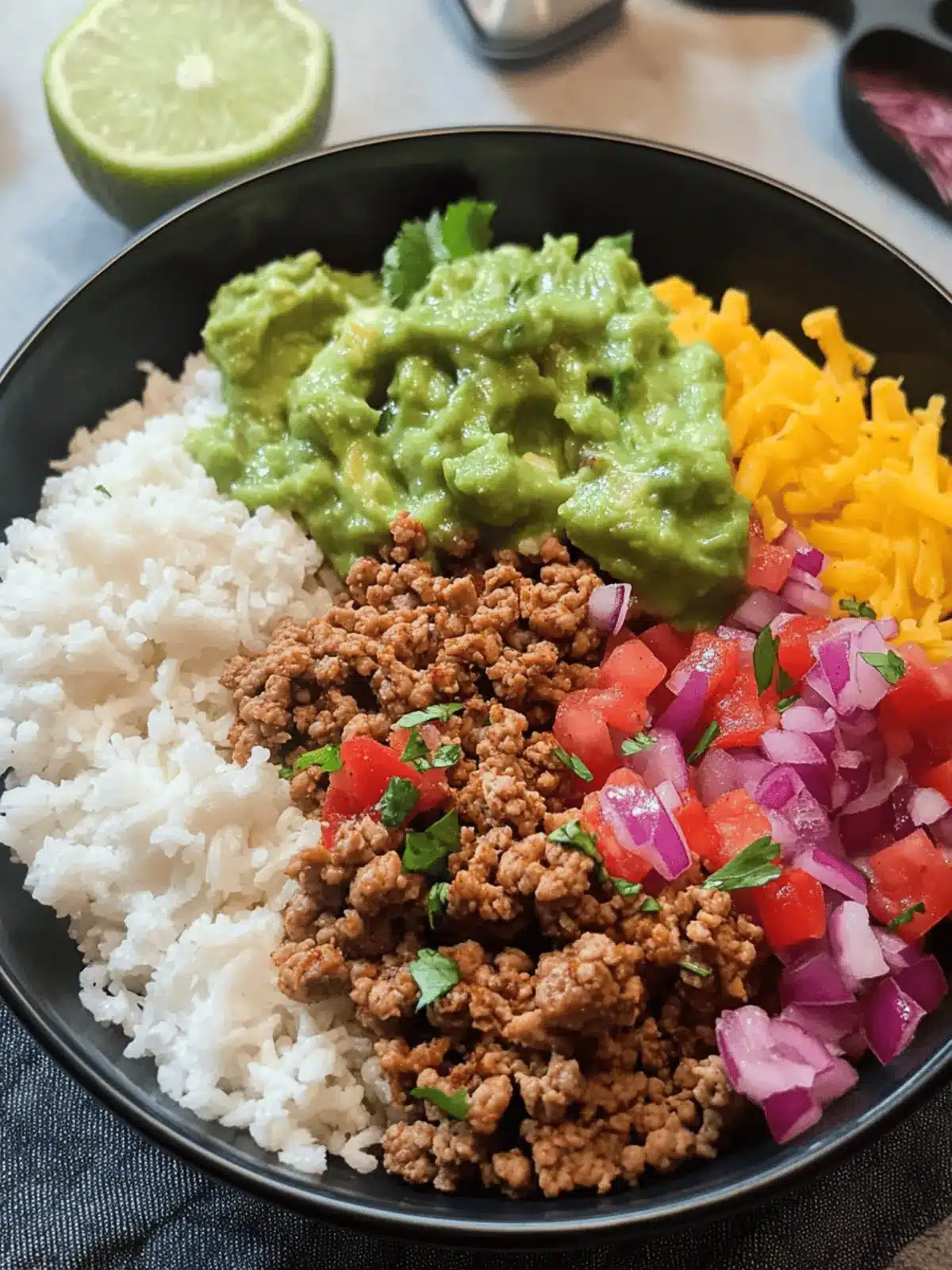 Savor 25-Minute Spicy Ground Turkey Taco Bowl for Dinner Joy 3 25-Minute Spicy Ground Turkey Taco Bowl