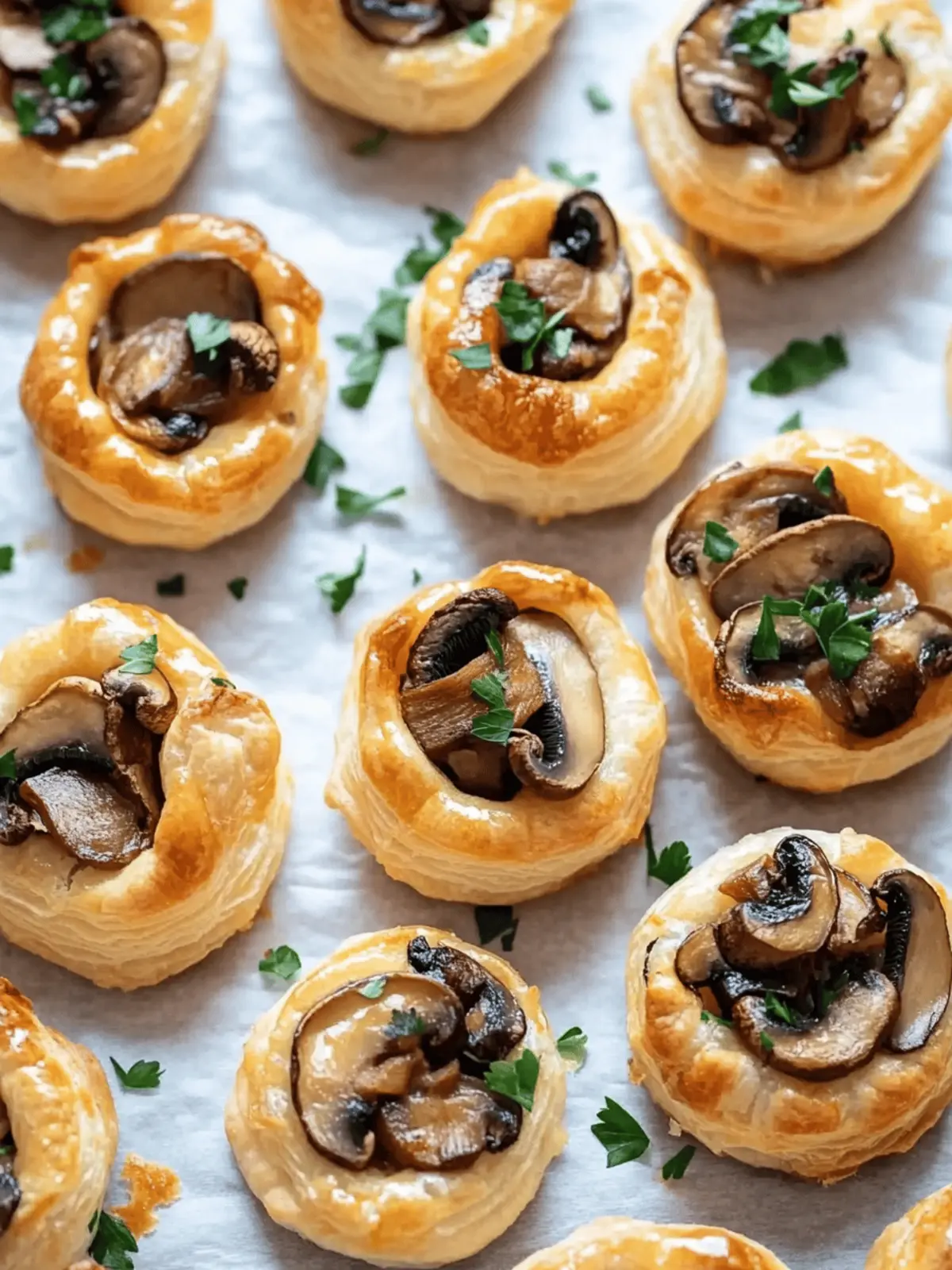 Delicious Mushroom Puff Pastry Bites for Effortless Entertaining 2 Mushroom Puff Pastry Bites
