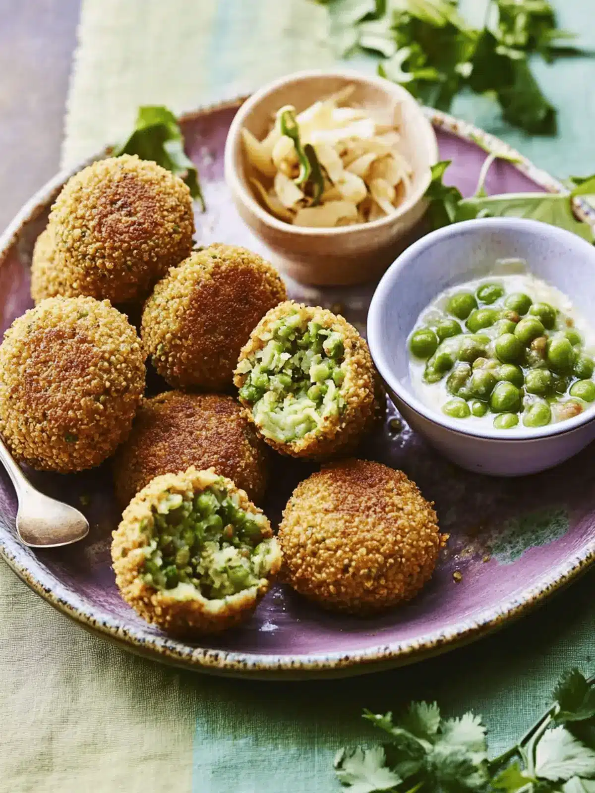 Crispy Lentil, Pea and Potato Cakes for Irresistible Snacking 2 Crispy lentil, pea and potato cakes