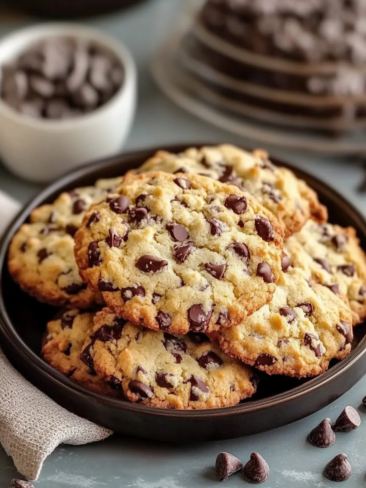 Melt-in-Your-Mouth Sweet Chocolate Chip and Toffee Shortbread Cookies 2 Sweet Chocolate Chip and Toffee Shortbread Cookies