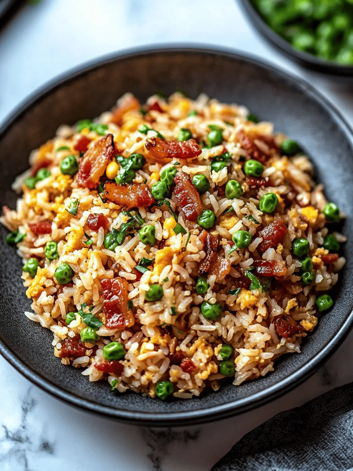 Savory Bacon Fried Rice: Quick Comfort with Custom Flavor! 4 Bacon Fried Rice
