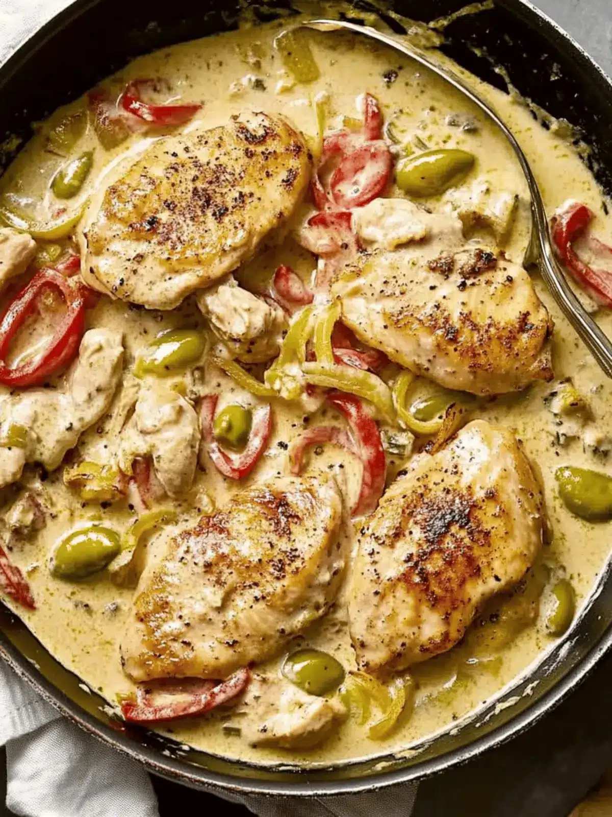 One-Pan Creamy Pepperoncini Chicken for Effortless Dinner Bliss 2 One-Pan Creamy Pepperoncini Chicken