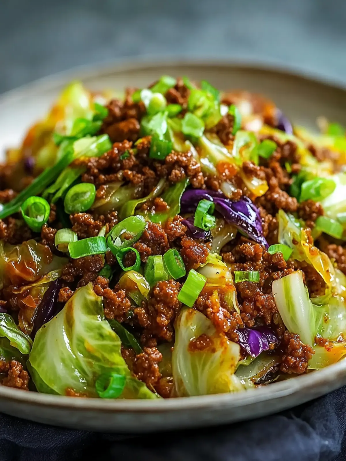 Low-Carb Mongolian Ground Beef and Cabbage Ready in 30 Minutes 3 Low-Carb Mongolian Ground Beef and Cabbage