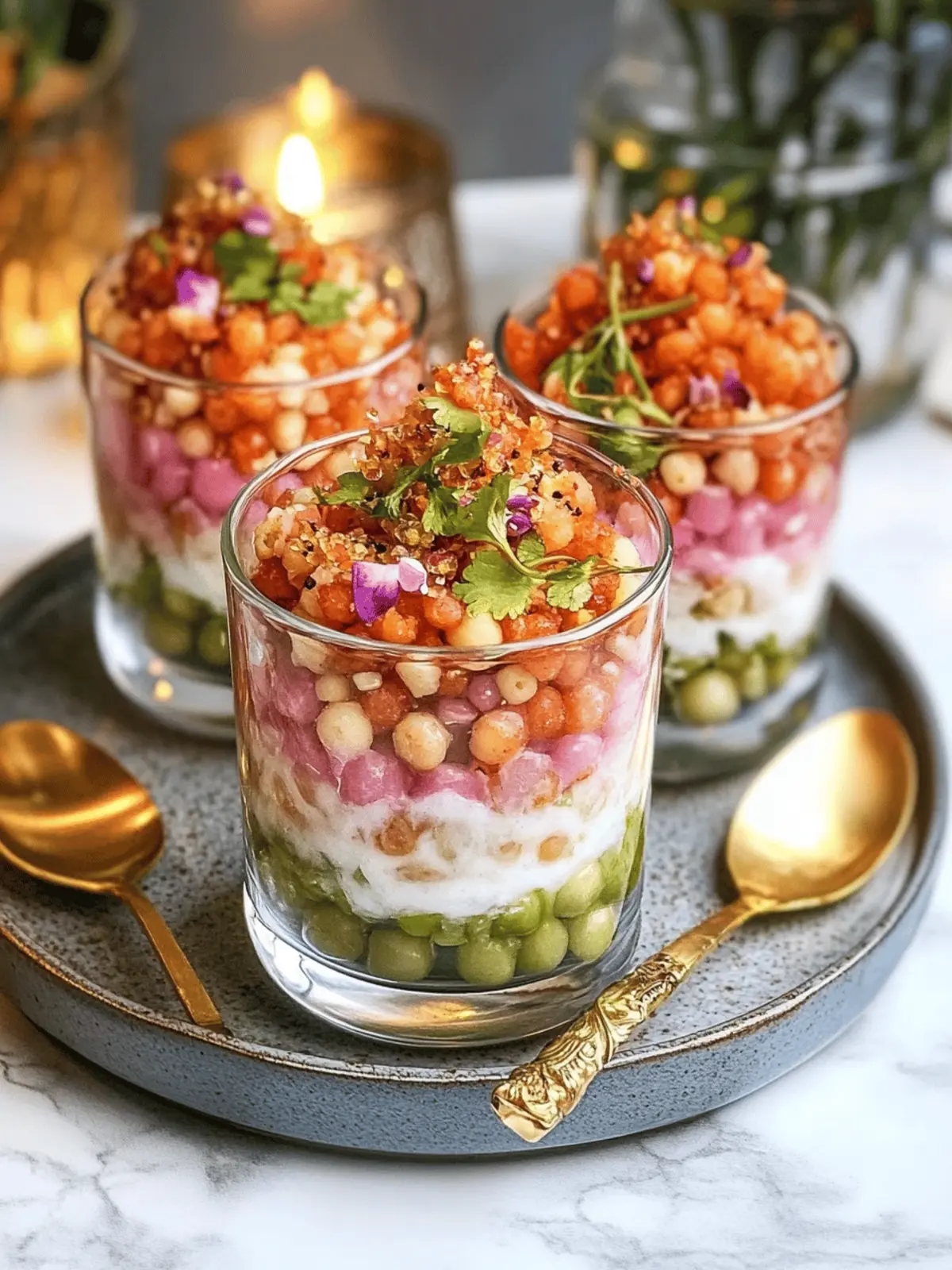 Savor Colorful Sabudana Layer Chaat in Fun Cups 4 Sabudana Layer Chaat