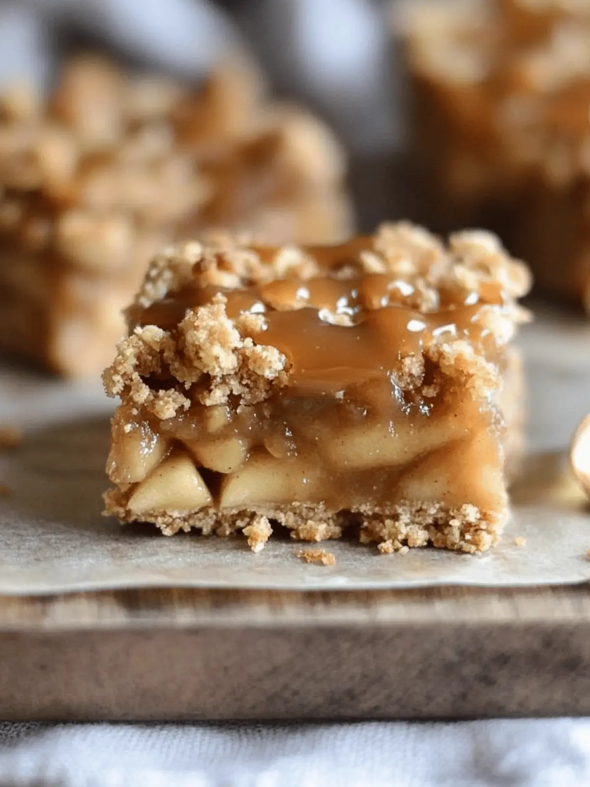 Decadent Salted Caramel Apple Crisp Bars Perfect for Fall 4 Salted Caramel Apple Crisp Bars