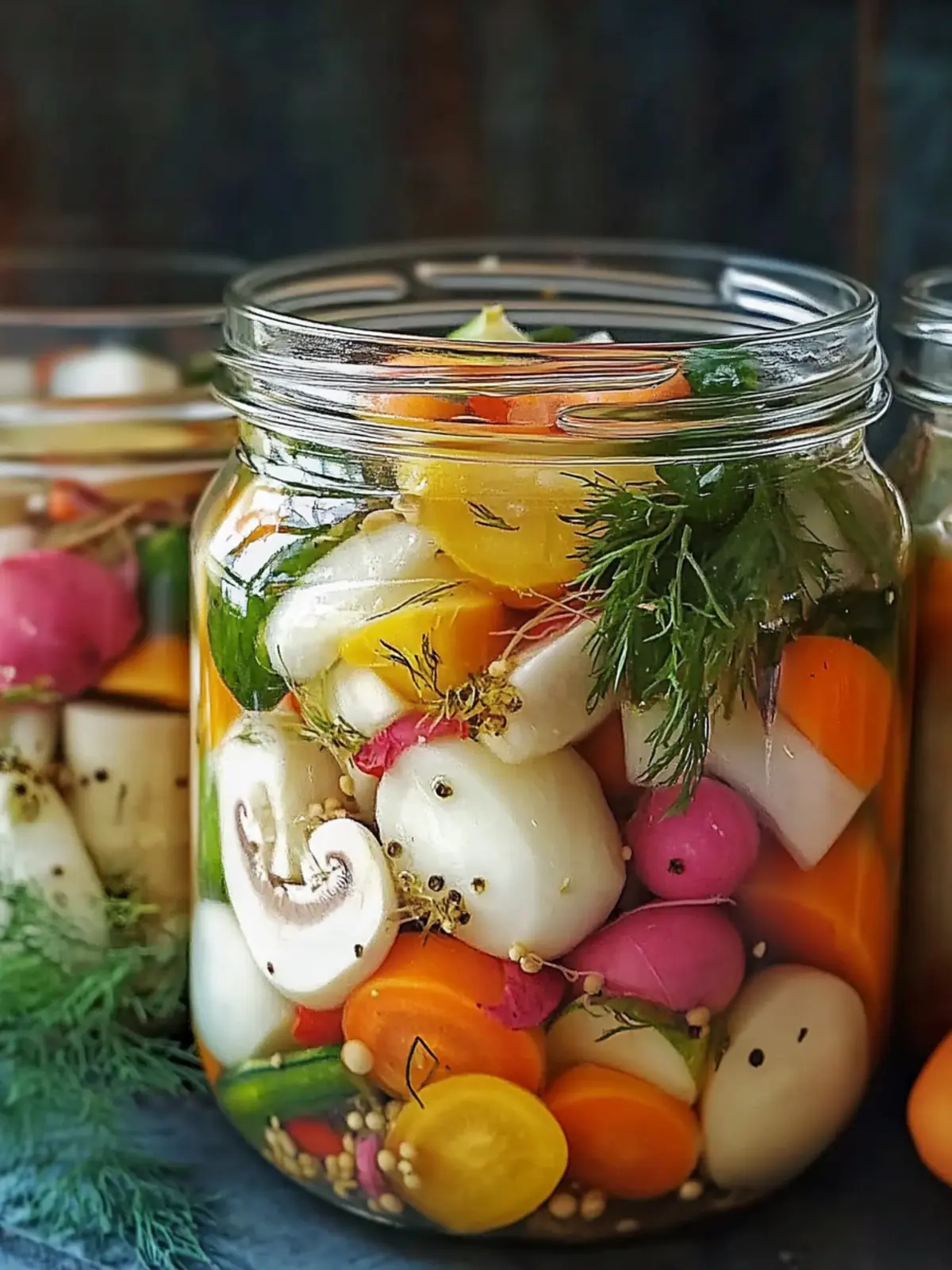 Bright & Crunchy Homemade Refrigerator Pickled Vegetables 3 Homemade Refrigerator Pickled Vegetables