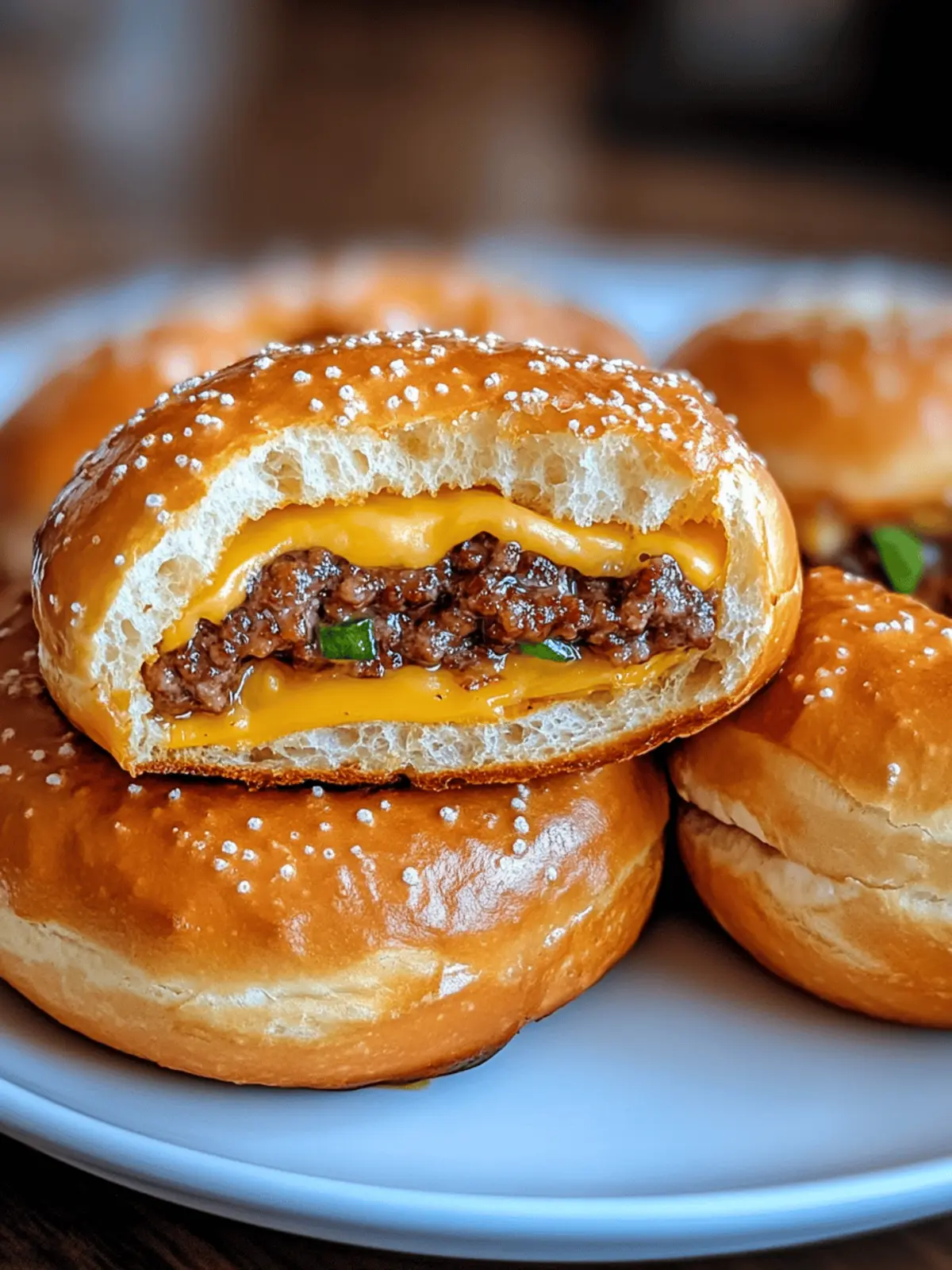 Cheeseburger Pretzel Bombs: A Fun Twist on Classic Comfort Food 4 Cheeseburger Pretzel Bombs