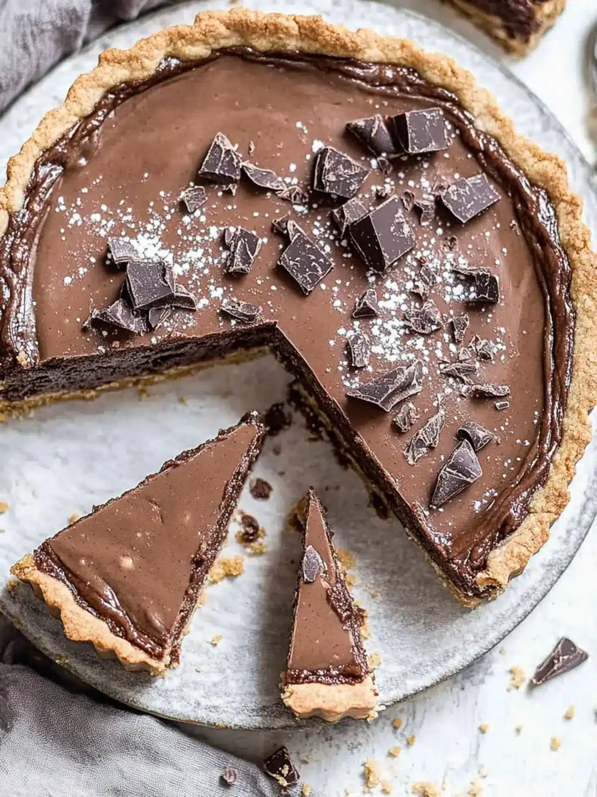 Indulge in a Double Chocolate Cookie Dough Tart Bliss 3 Double Chocolate Cookie Dough Tart