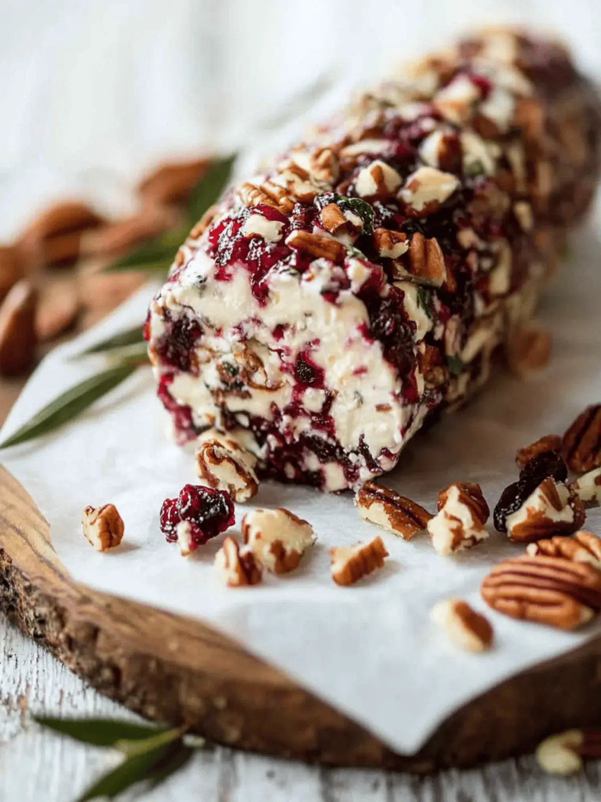 Cranberry Pecan Cheese Log: The Ultimate Party Appetizer 2 Cranberry Pecan Cheese Log