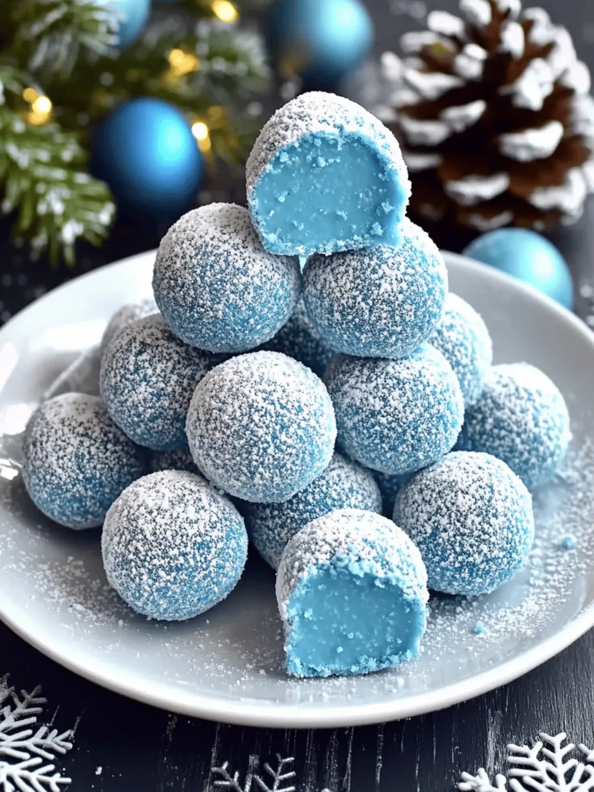 Irresistibly Festive Blue Christmas Truffles You ll Love 4 Blue Christmas Truffles