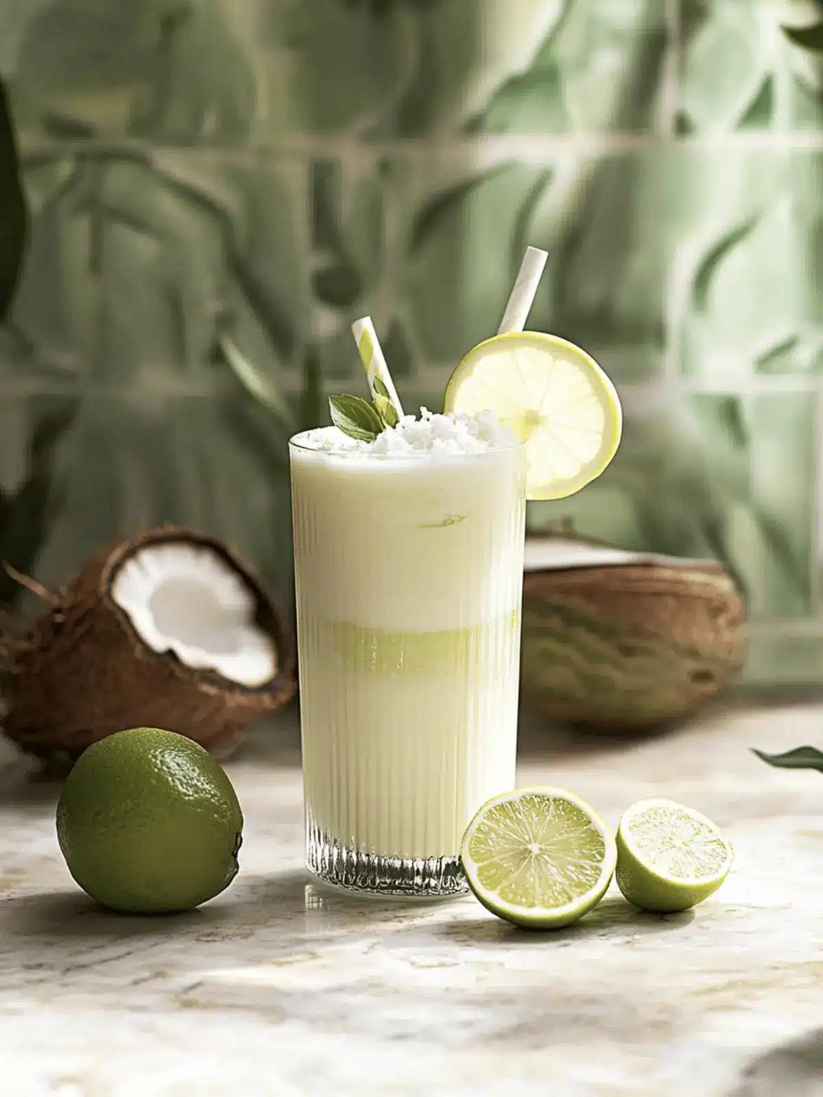 Creamy Coconut Milk Brazilian Lemonade for a Tropical Refreshment 2 Creamy Coconut Milk Brazilian Lemonade