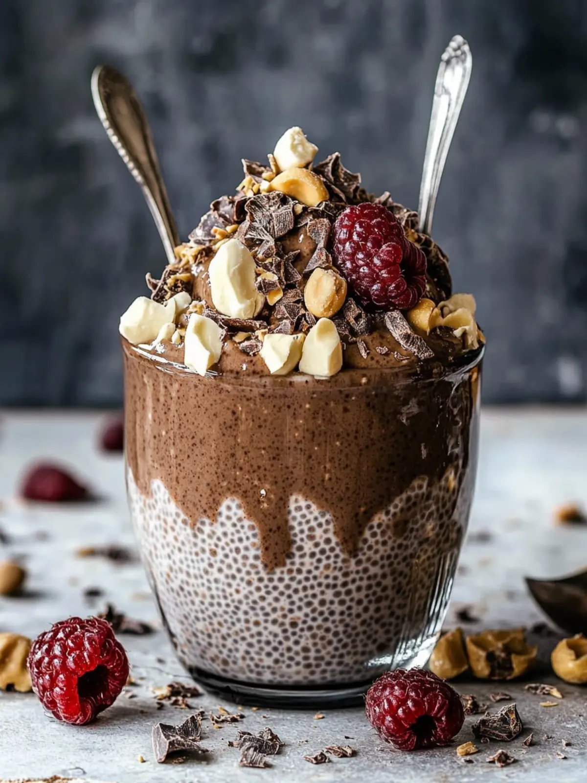 Indulge in Decadent Chocolate Peanut Butter Chia Pudding 3 Chocolate peanut butter chia pudding