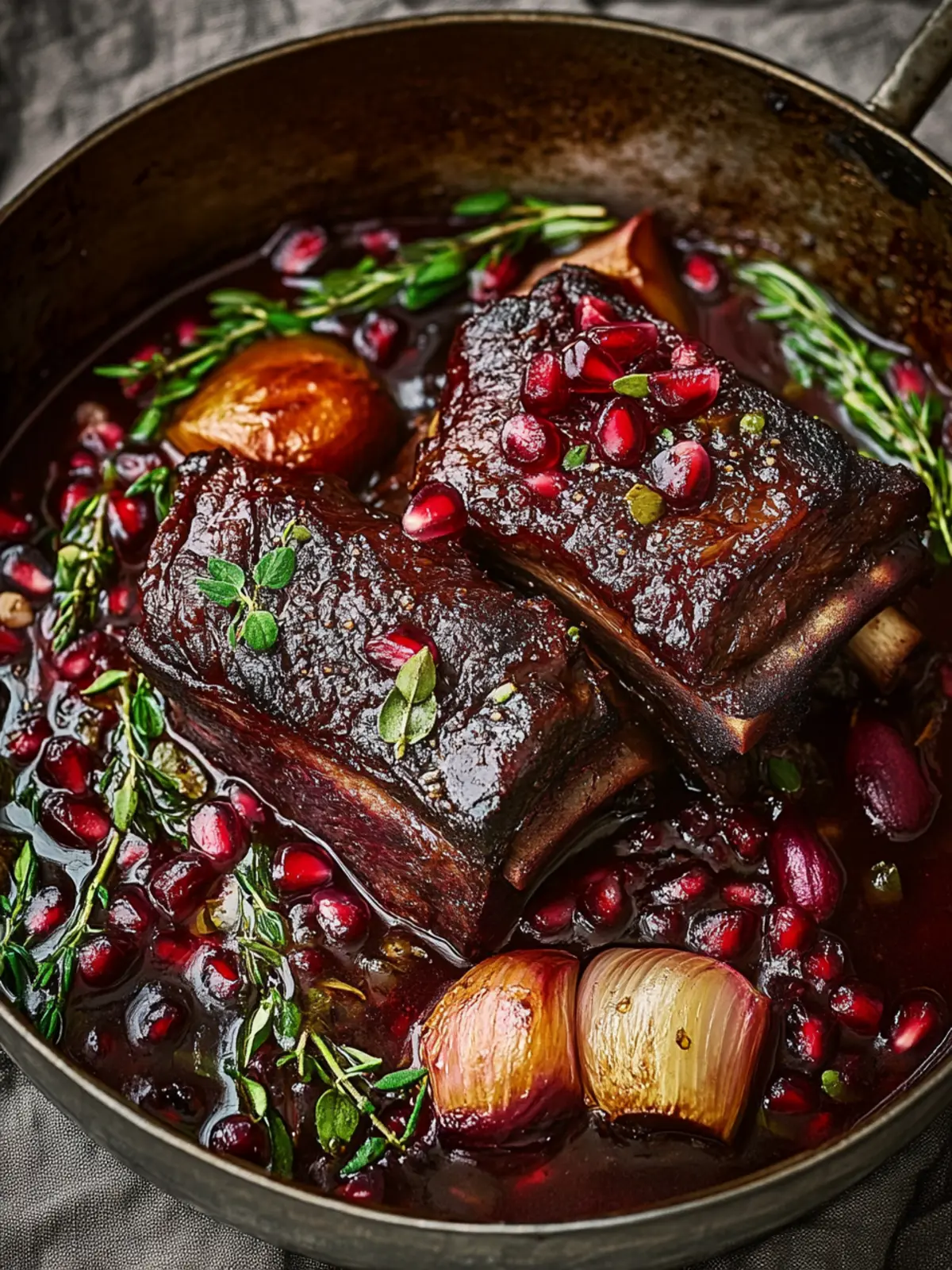 Savory Red Wine & Pomegranate Short Ribs for Cozy Nights 2 Red Wine & Pomegranate Short Ribs