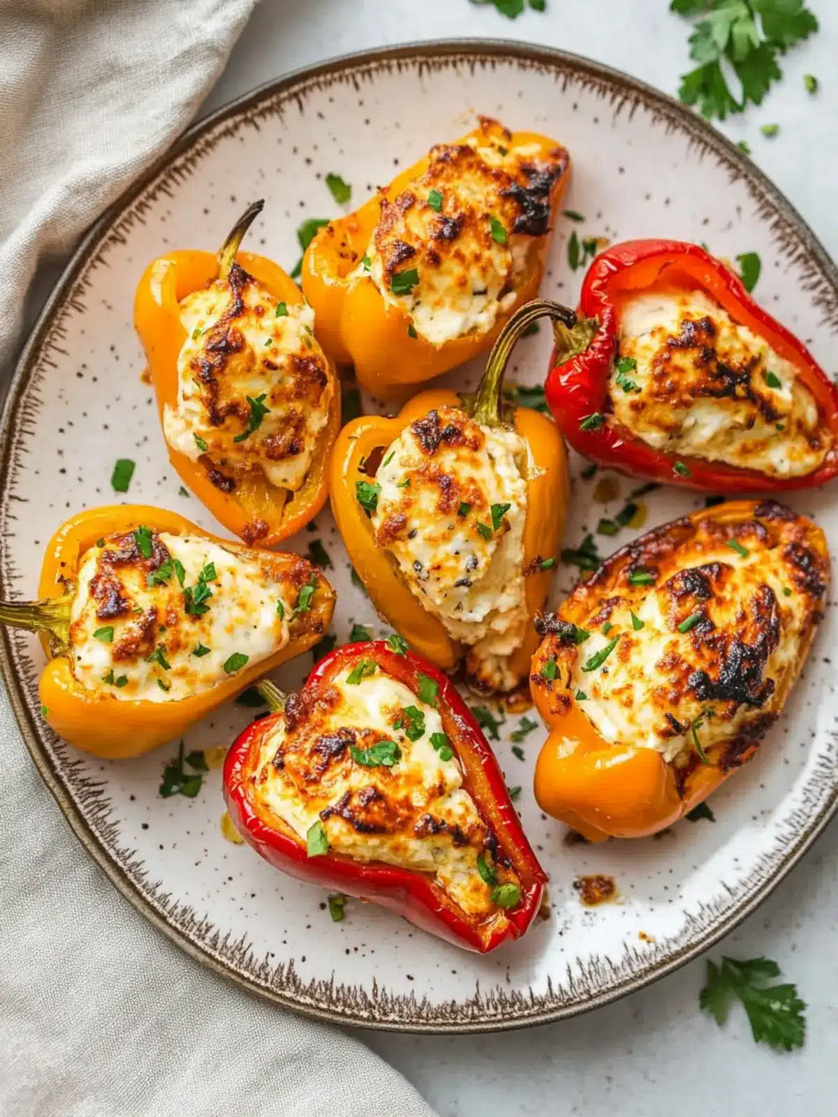 Air Fryer Cream Cheese Stuffed Mini Peppers: Quick & Tasty Treats 2 Air Fryer Cream Cheese Stuffed Mini Peppers