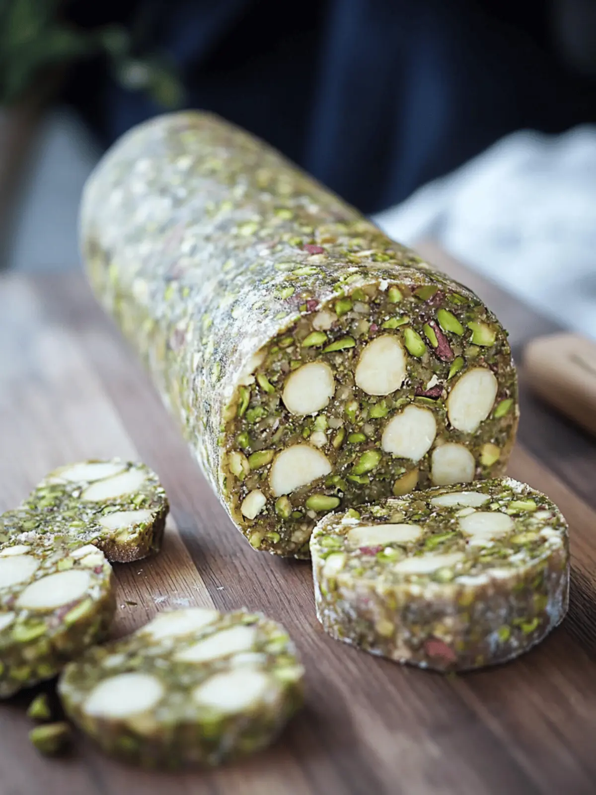 No-Bake Pistachio Salami: An Indulgent Treat You'll Love 2 No Bake Pistachio Salami