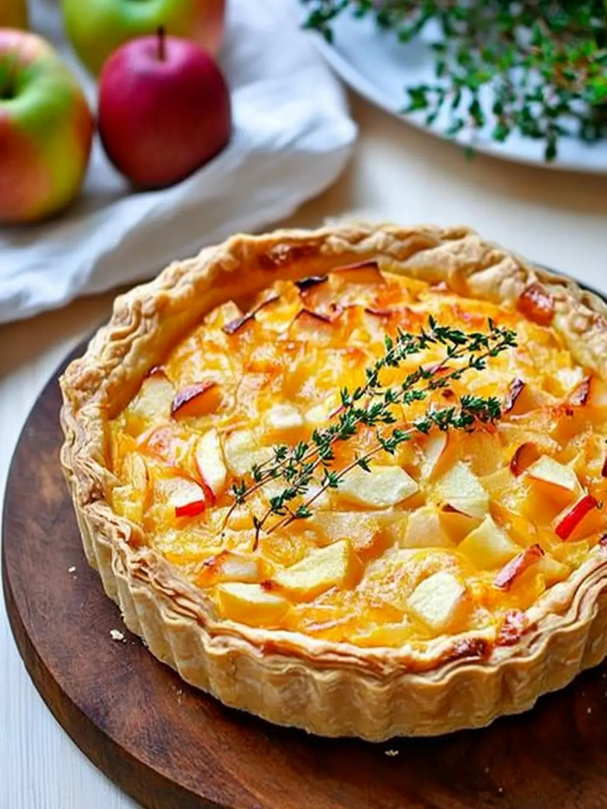 Savory Apple and Cheddar Quiche for Cozy Weekends 2 Apple and Cheddar Quiche