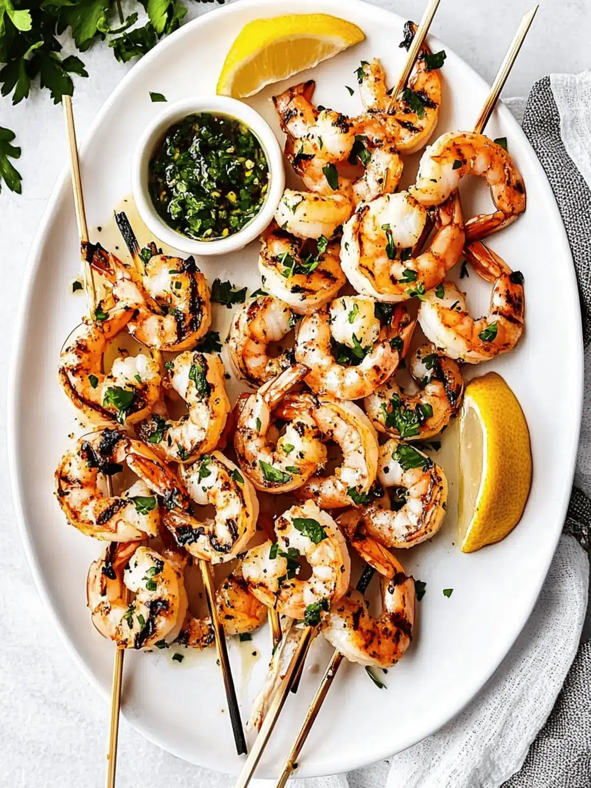 Garlic Grilled Shrimp Skewers for a Flavorful Summer Feast 2 Garlic Grilled Shrimp Skewers for a Flavorful Summer Feast