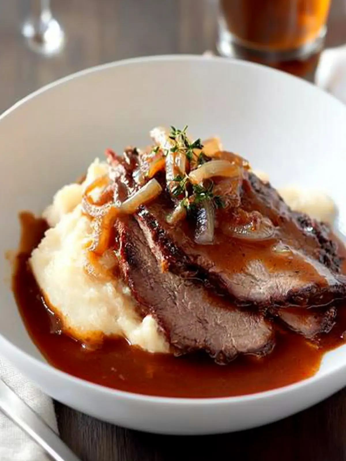 Perfect Braised Brisket with Beer & Onion Sauce Bliss 4 Braised Brisket with Beer & Onion Sauce