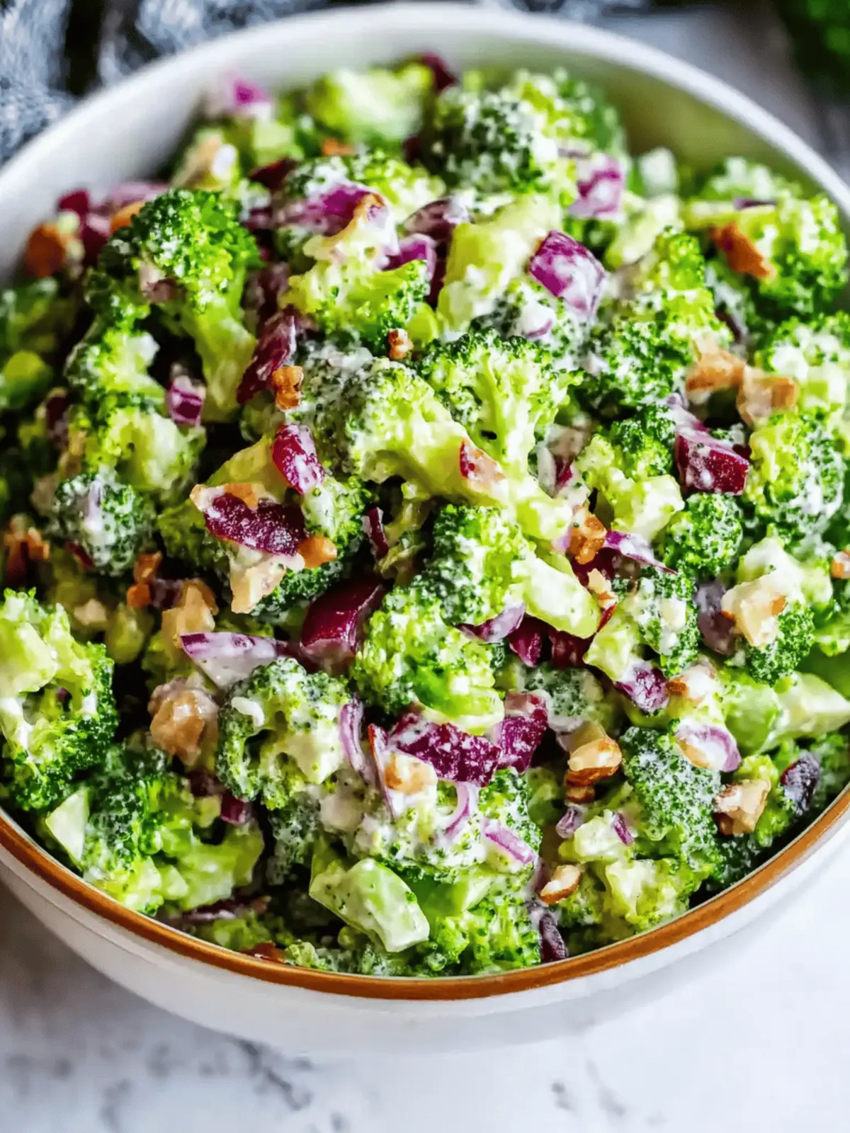 The Best Broccoli Salad with Bacon and Cranberries Delight 2 The Best Broccoli Salad