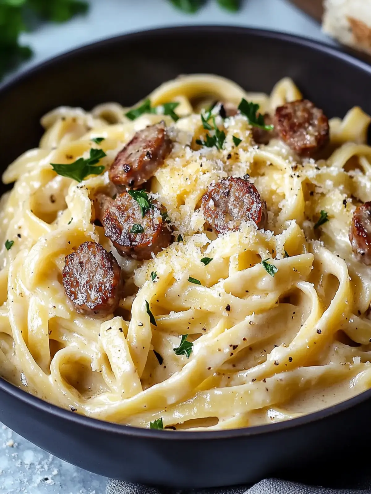 Smoky Sausage Cajun Alfredo: Comfort Food You'll Love 2 Smoky Sausage Cajun Alfredo