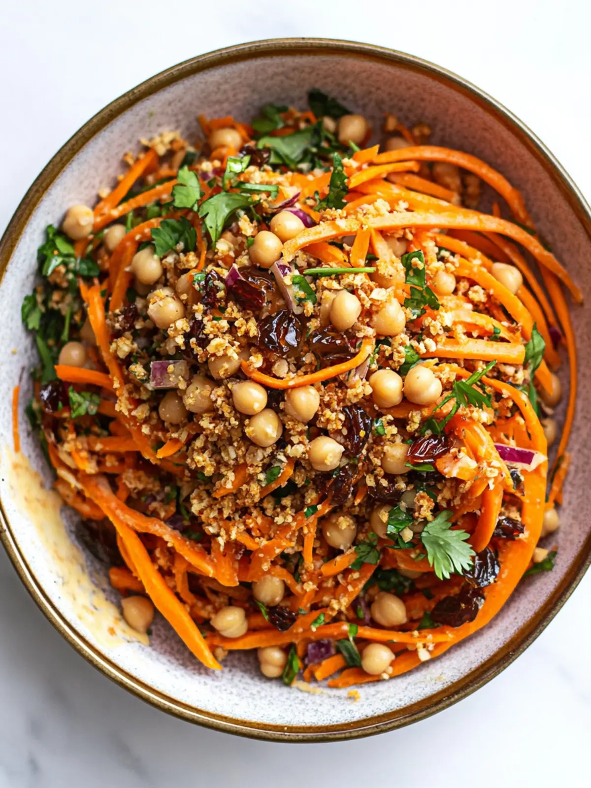 Zesty Carrot Salad with Aleppo Chickpeas & Date Vinaigrette 4 Carrot Salad with Aleppo Chickpeas & Date Vinaigrette