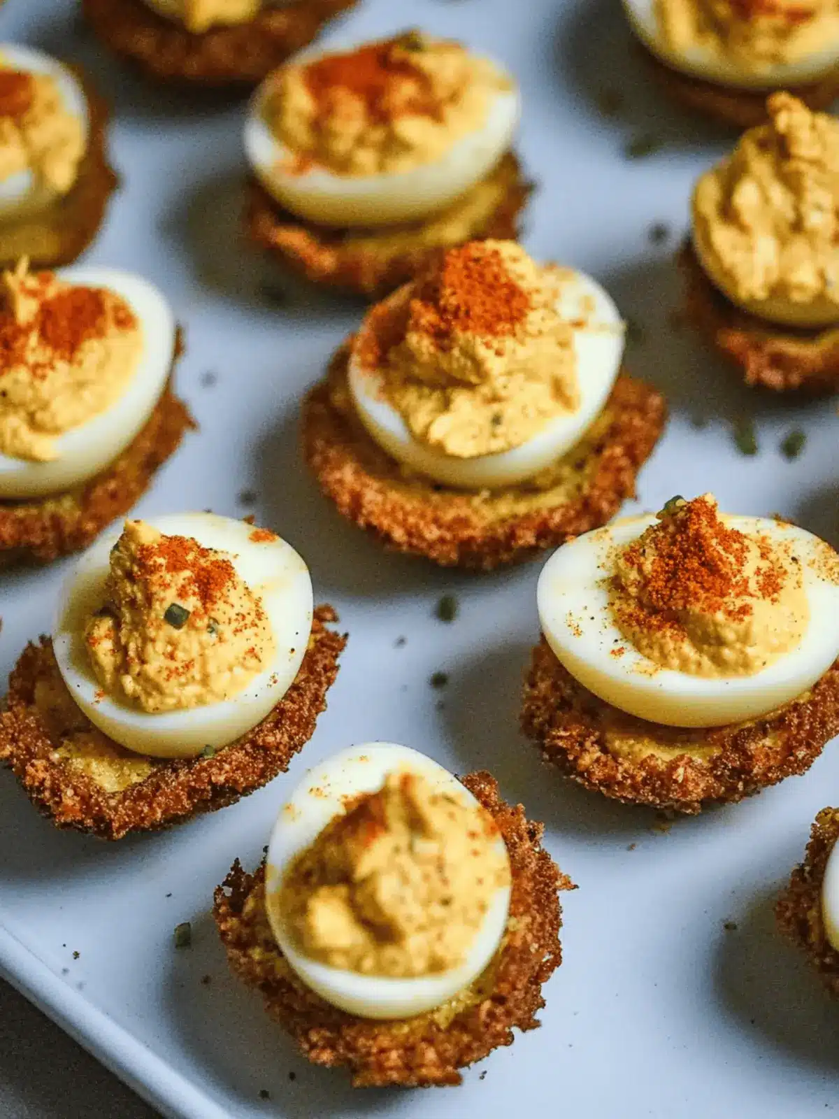 Cajun Style Fried Deviled Eggs with a Spicy Crunch Factor 4 Cajun Style Fried Deviled Eggs