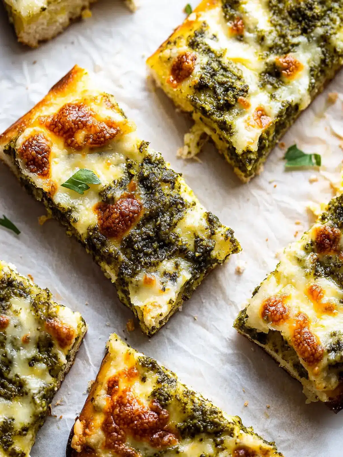 Cheesy Pesto Garlic Bread That Will Impress Everyone 4 Cheesy Pesto Garlic Bread