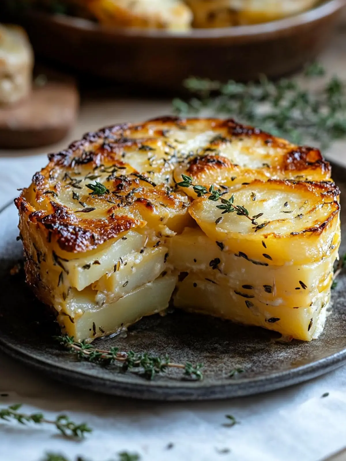 Golden Thyme Potato Terrine: Comfort Food at Its Best 2 Golden Thyme Potato Terrine