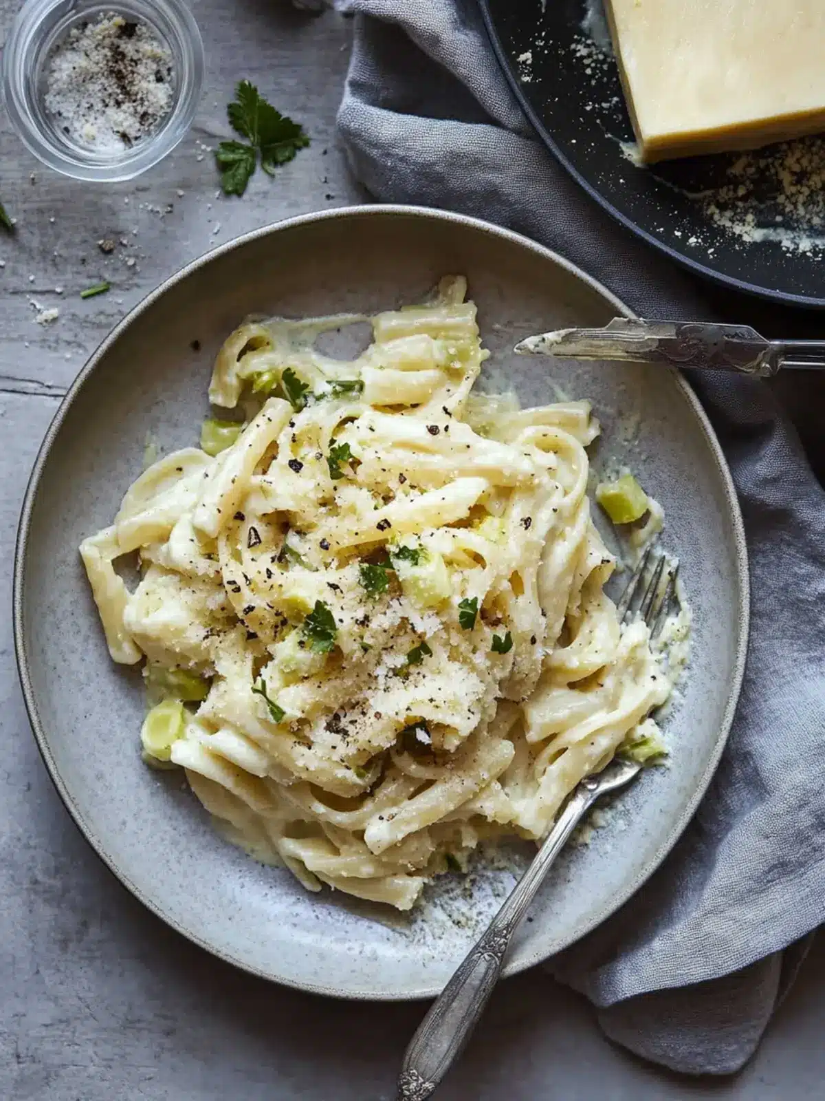Indulge in Creamy Caramelised Leek Pasta with Gruy ¨re Bliss 4 Creamy Caramelised Leek Pasta with Gruy ¨re