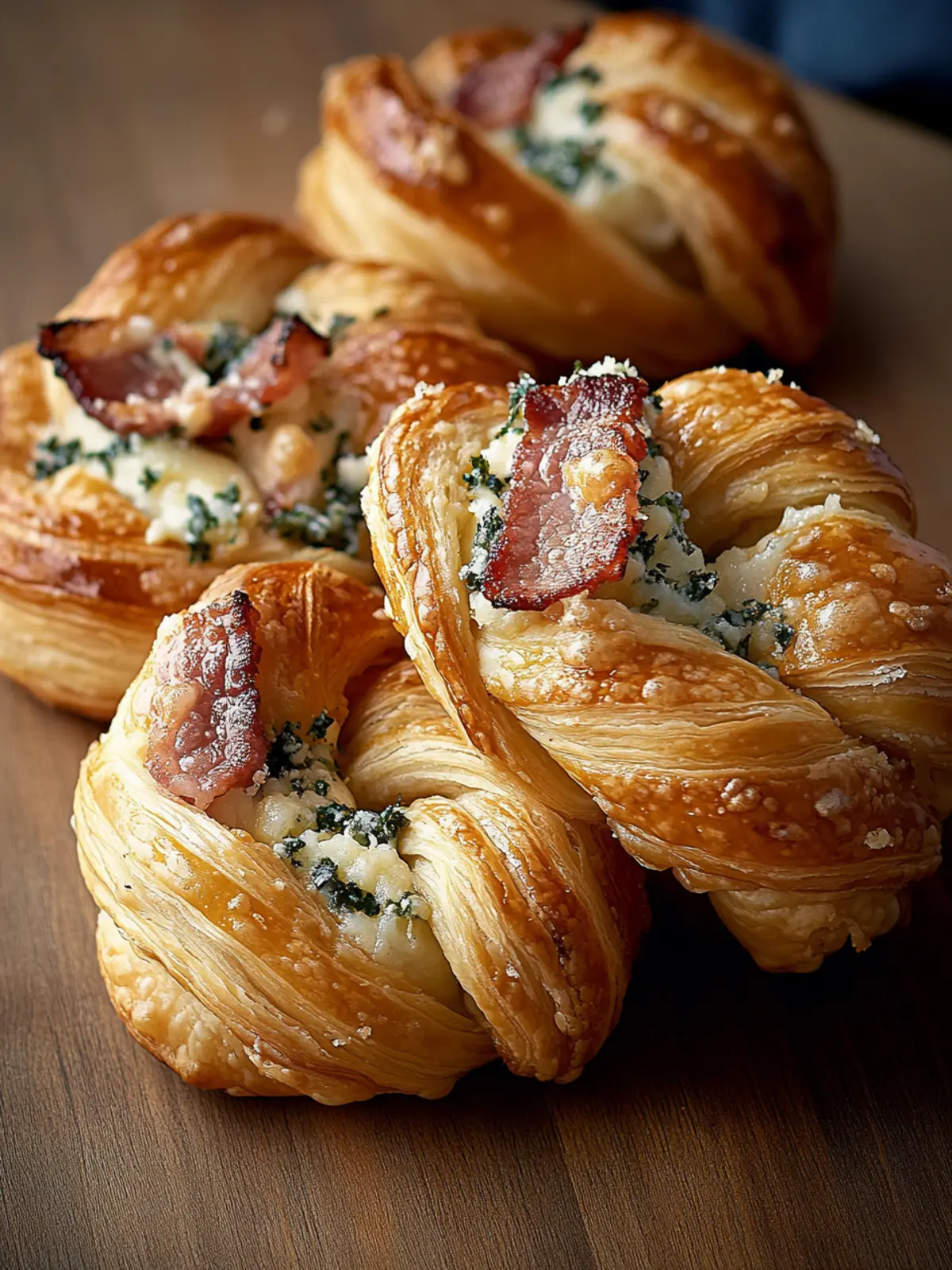 Bacon and Cheese Puff Pastry Twists: The Ultimate Snack Delight 2 Bacon and Cheese Puff Pastry Twists