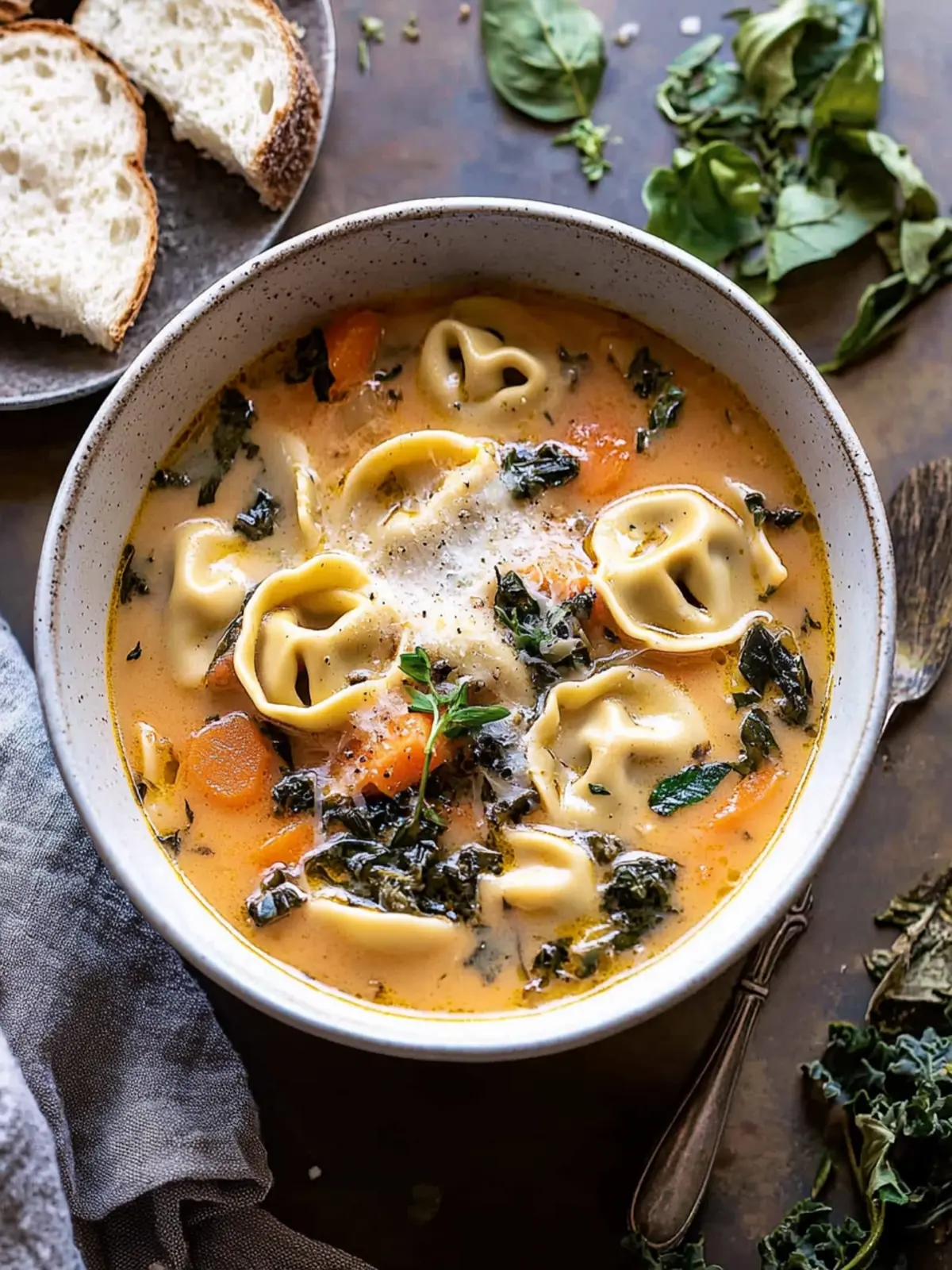 Comforting Creamy Tortellini Vegetable Soup for Cozy Nights 4 Creamy Tortellini Vegetable Soup