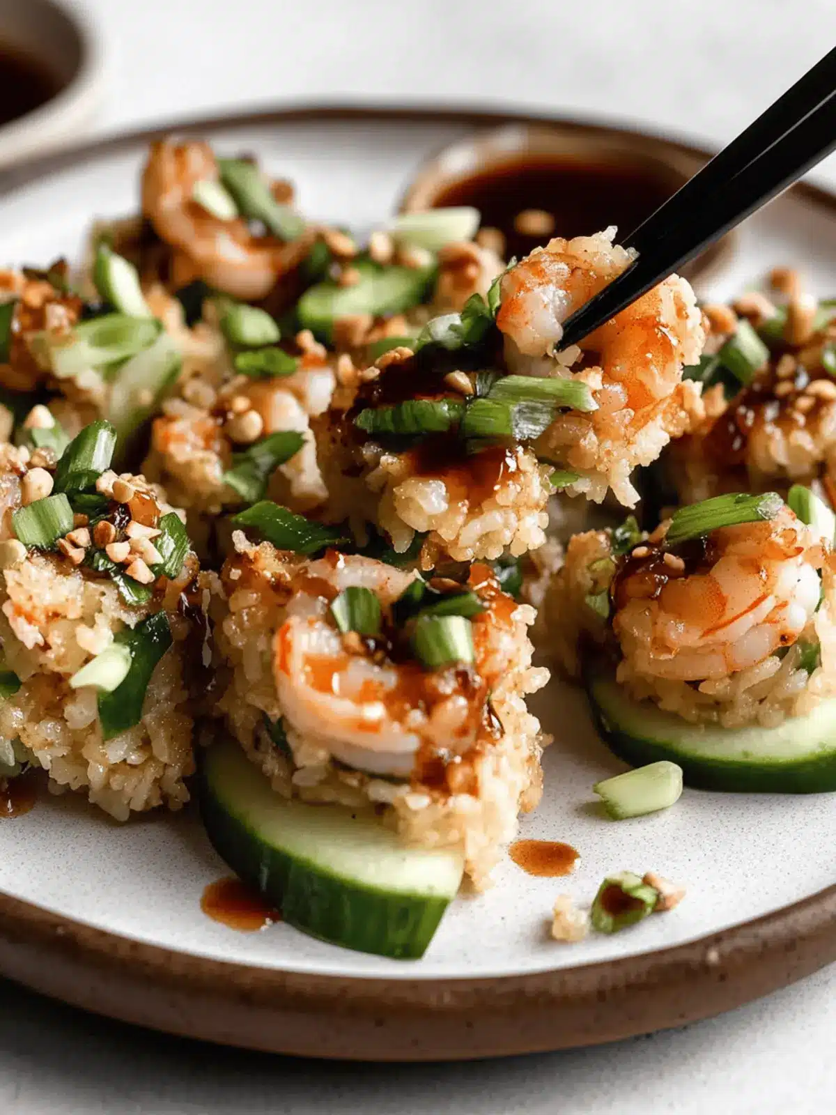 Crispy Rice with Spicy Shrimp Salad: A Flavorful Twist 2 Crispy Rice with Spicy Shrimp Salad