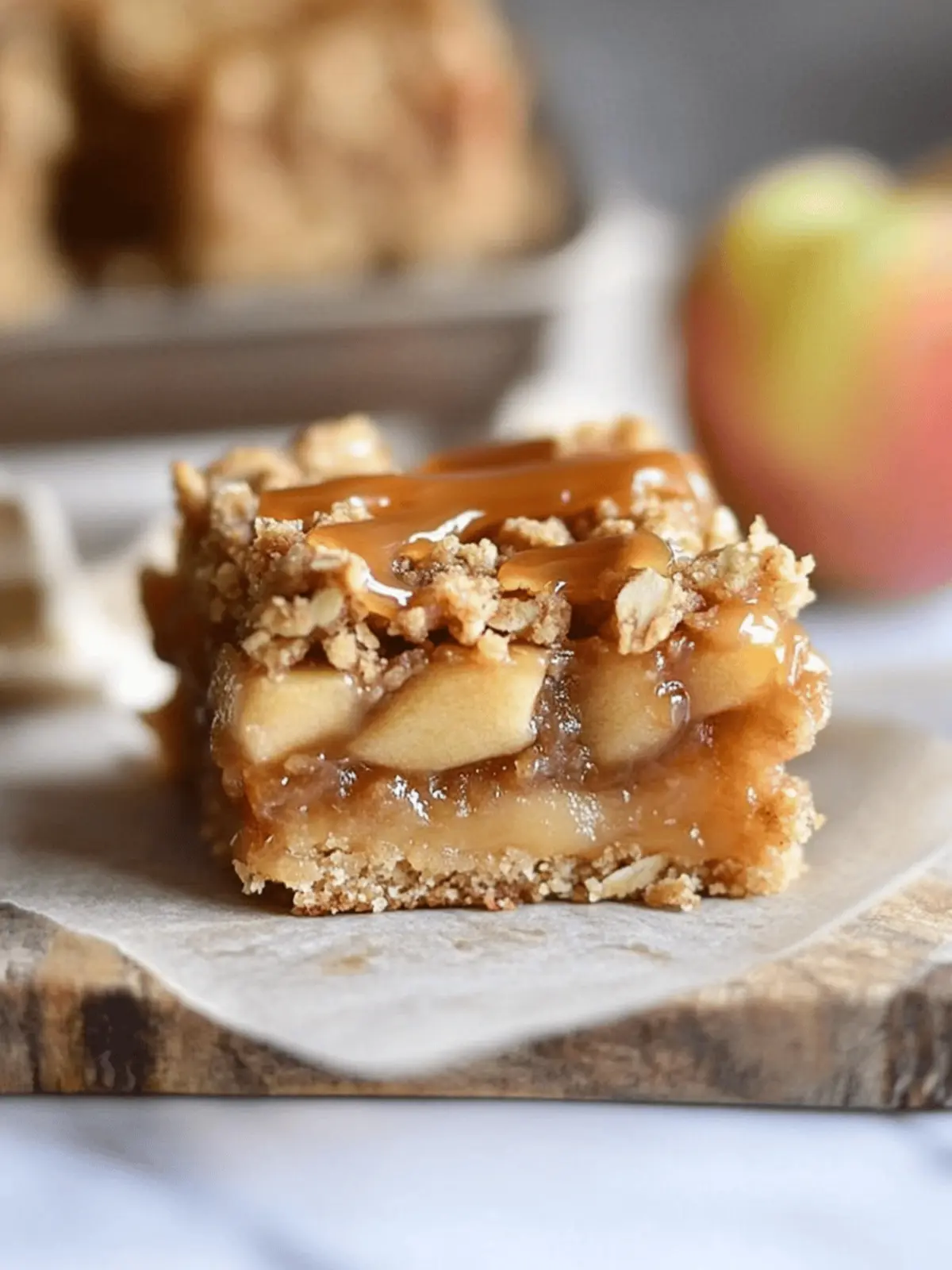 Decadent Salted Caramel Apple Crisp Bars Perfect for Fall 3 Salted Caramel Apple Crisp Bars