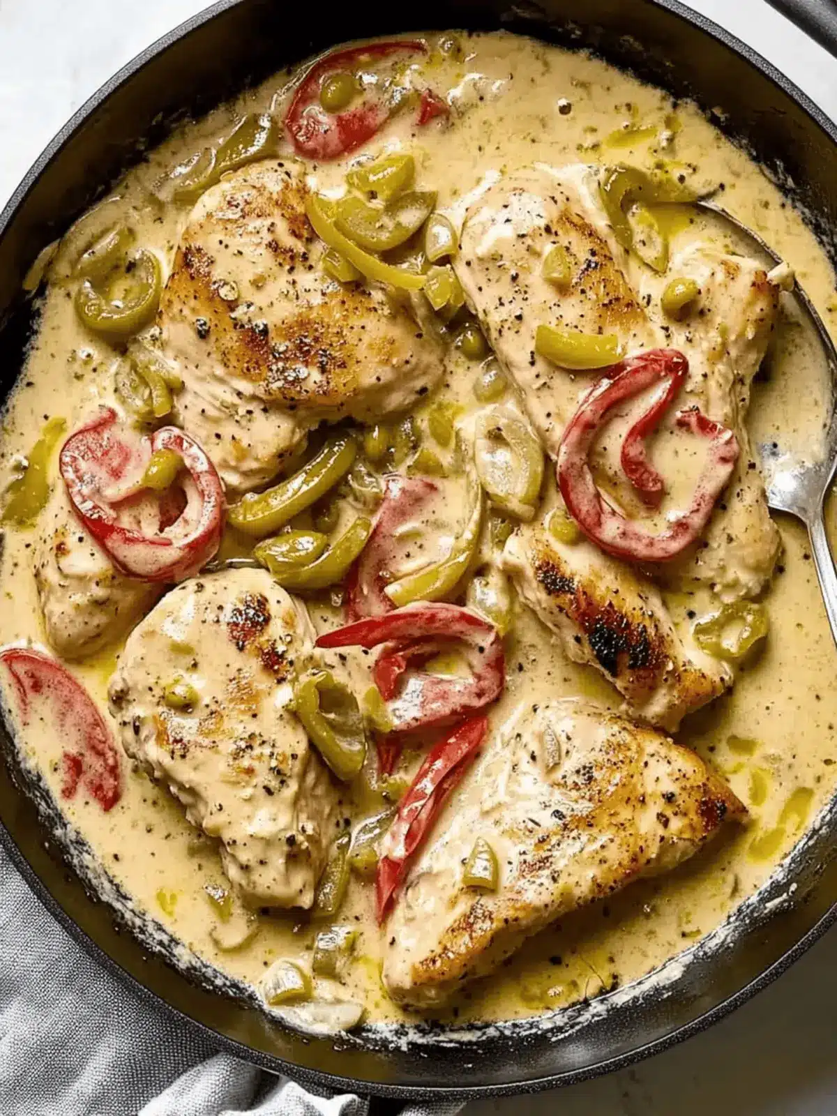 One-Pan Creamy Pepperoncini Chicken for Effortless Dinner Bliss 3 One-Pan Creamy Pepperoncini Chicken
