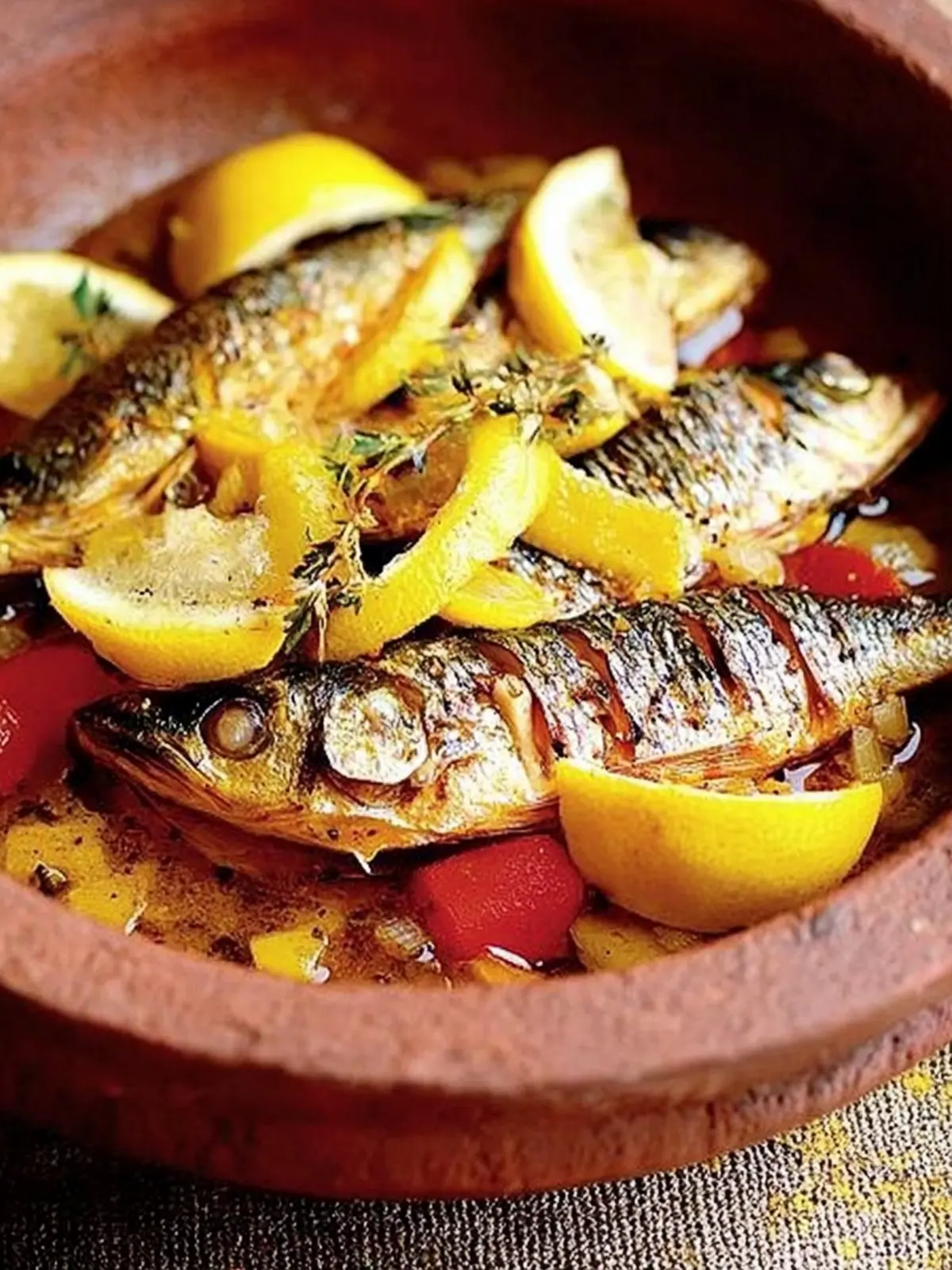 Savory Tagra of Fresh Sardines with Zesty Pepper Oil Delight 2 Tagra of fresh sardines with pepper oil