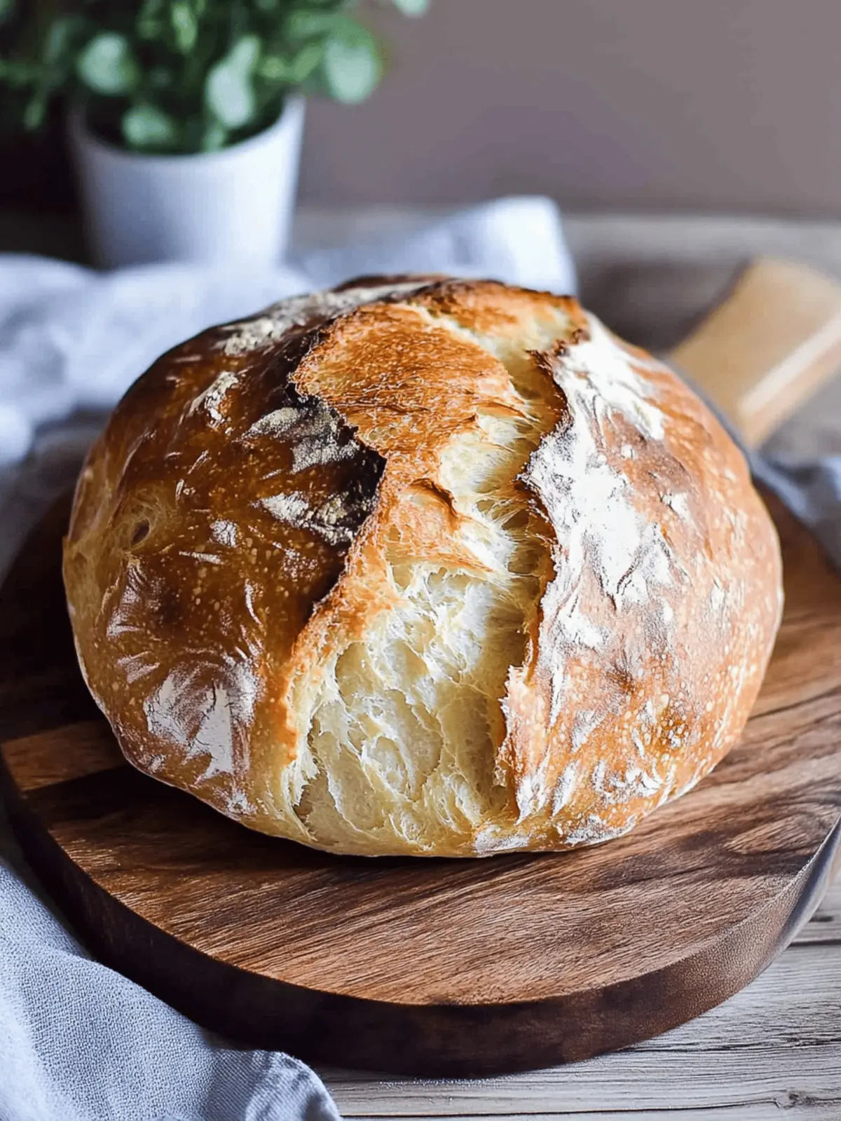 Instant Pot No Knead Artisan Bread in Just 5 Hours 2 Instant Pot No Knead Artisan Bread