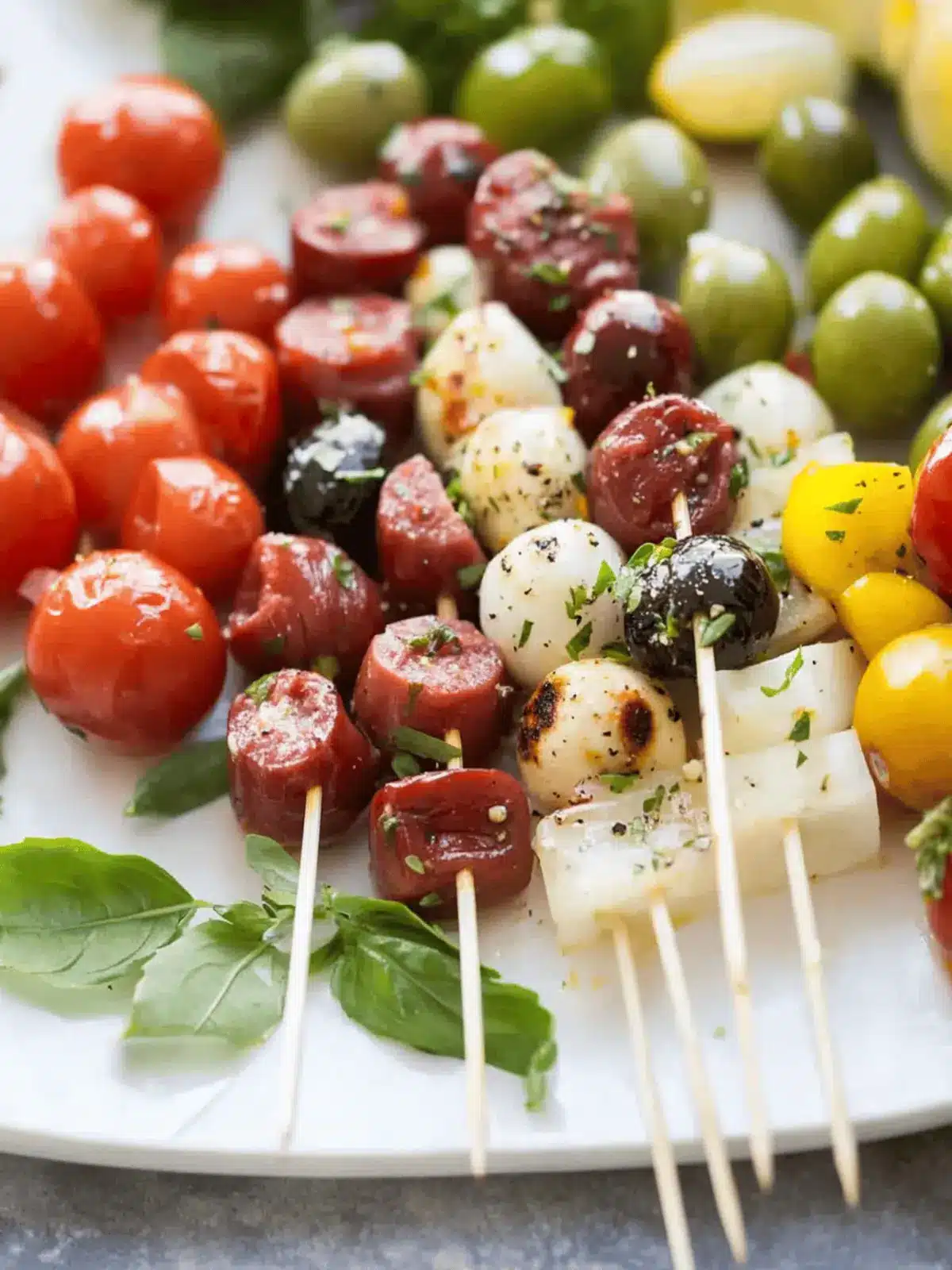 Delicious Antipasto Skewers Perfect for Snacking Bliss 4 Antipasto Skewers