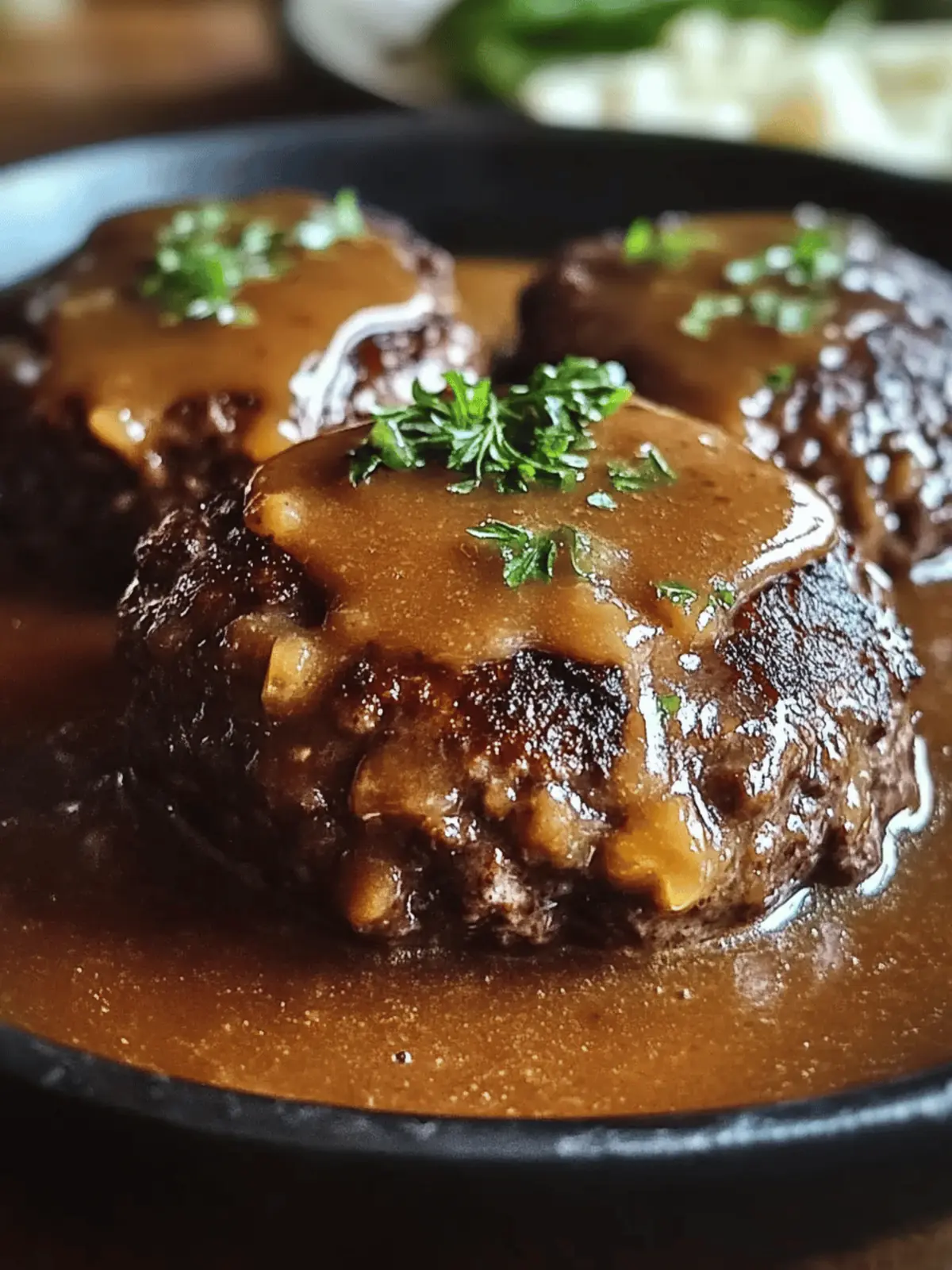Hearty Hamburger Steak With Gravy for Cozy Family Dinners 3 Hamburger Steak With Gravy