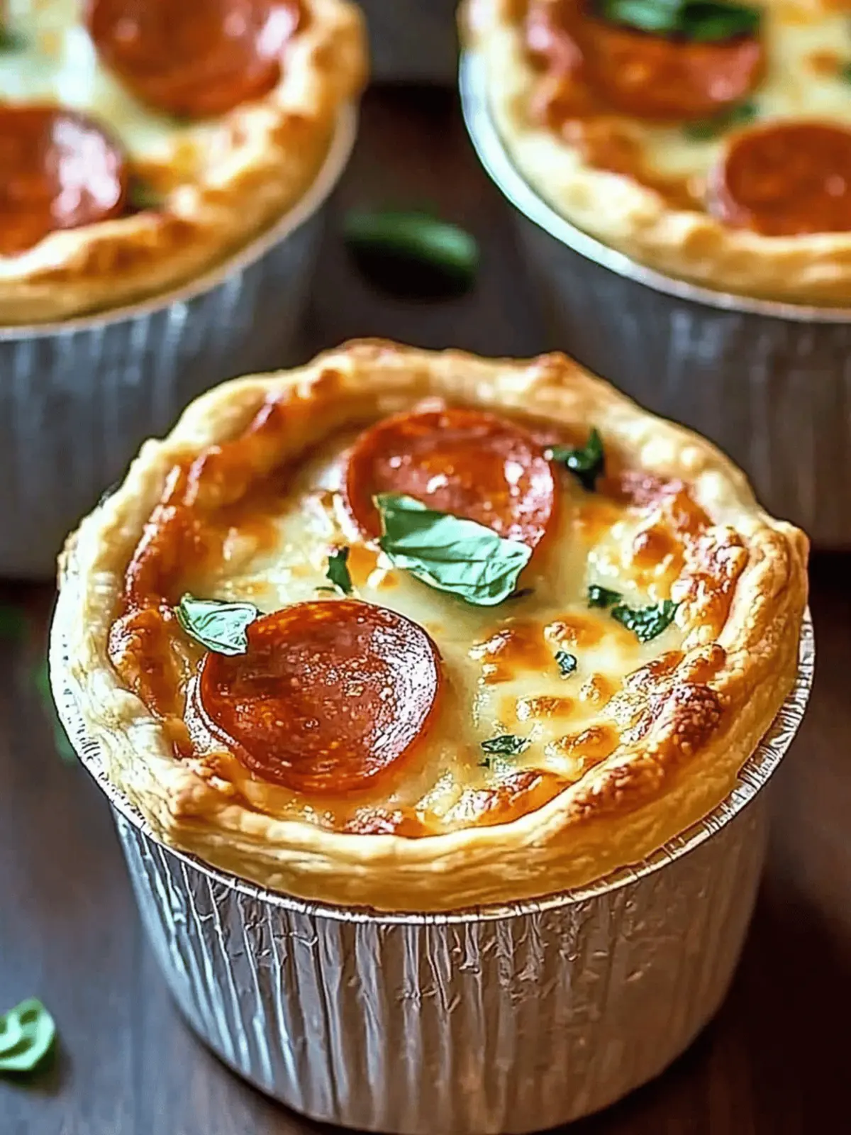 Delicious Mini Pizza Pot Pies for Quick, Customizable Fun 2 Mini Pizza Pot Pies