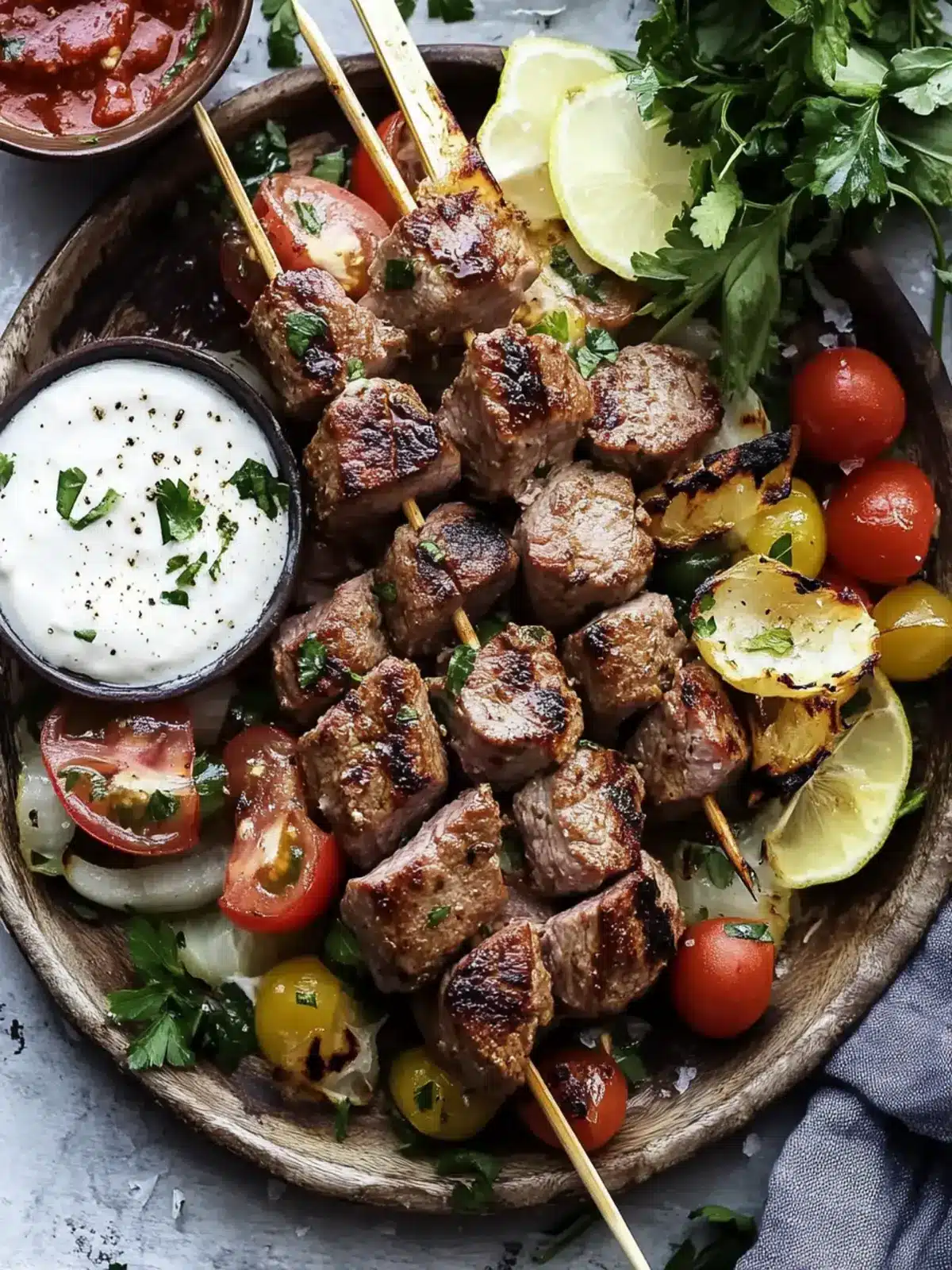 Delicious Lamb Souvlaki: Your Ultimate Mediterranean BBQ Fix 3 Lamb Souvlaki