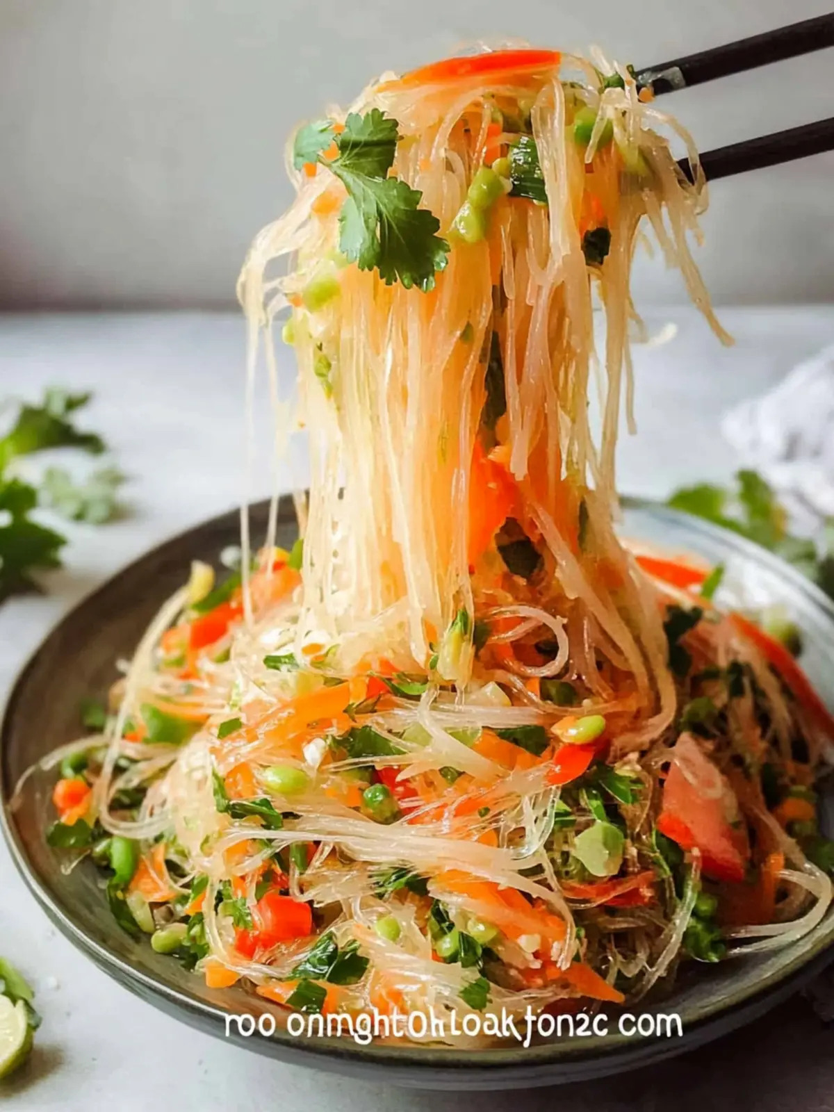 No Cook Noodle Salad with a Tangy Dressing That Dazzles 3 No Cook Noodle Salad with a Tangy Dressing