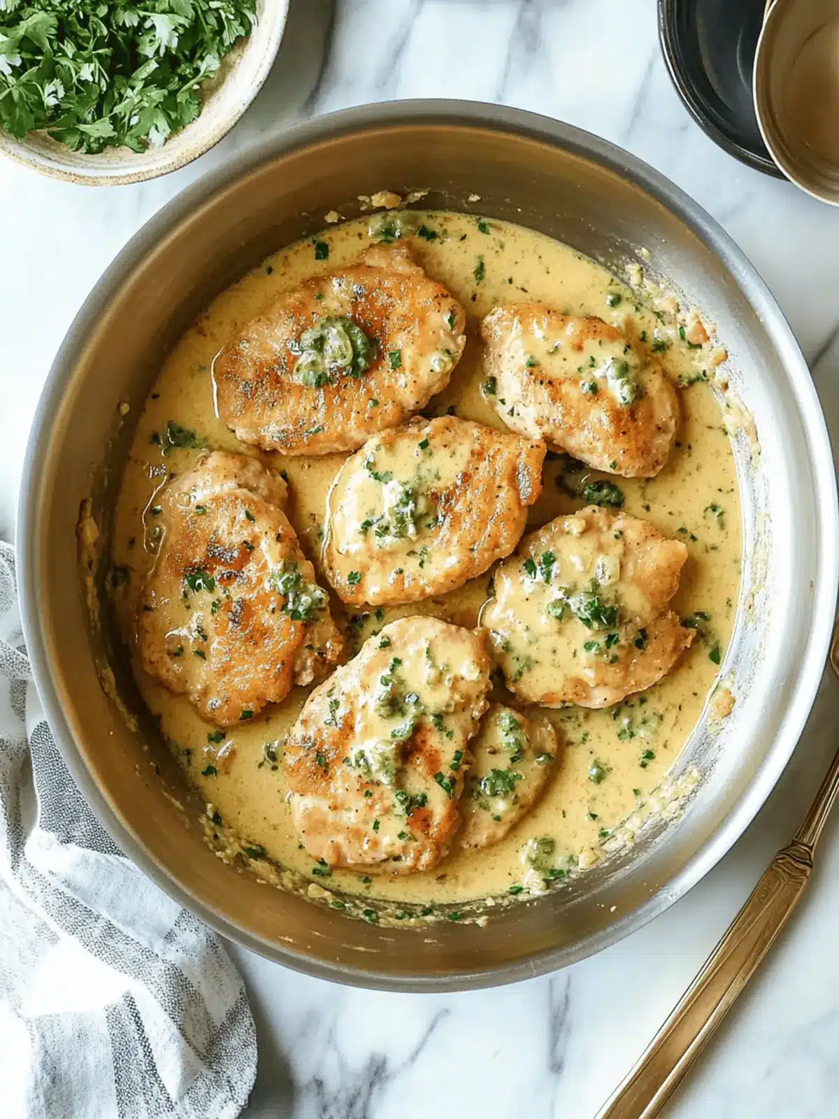 Creamy Chicken Piccata Bliss: A Quick Homemade Delight 3 Creamy Chicken Piccata