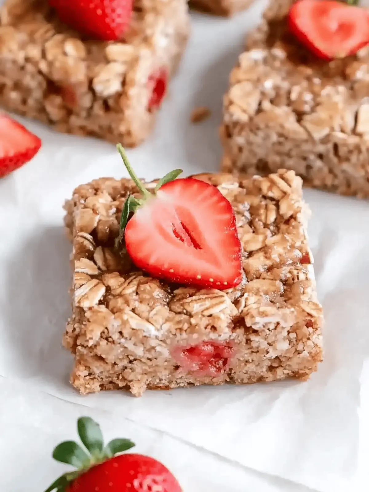 Delicious Strawberry Oatmeal Bars - Healthy & Eggless Treats 4 Strawberry Oatmeal Bars